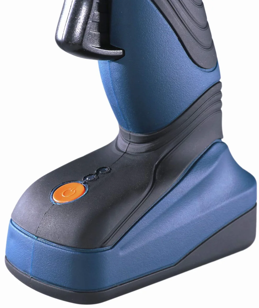 FERM GGM1003 pistolet do szybkiego podgrzewania litowo-jonowego 1,5 Ah z 3 patyczkami klejowymi i ładowarką, 7,2 V, niebieski