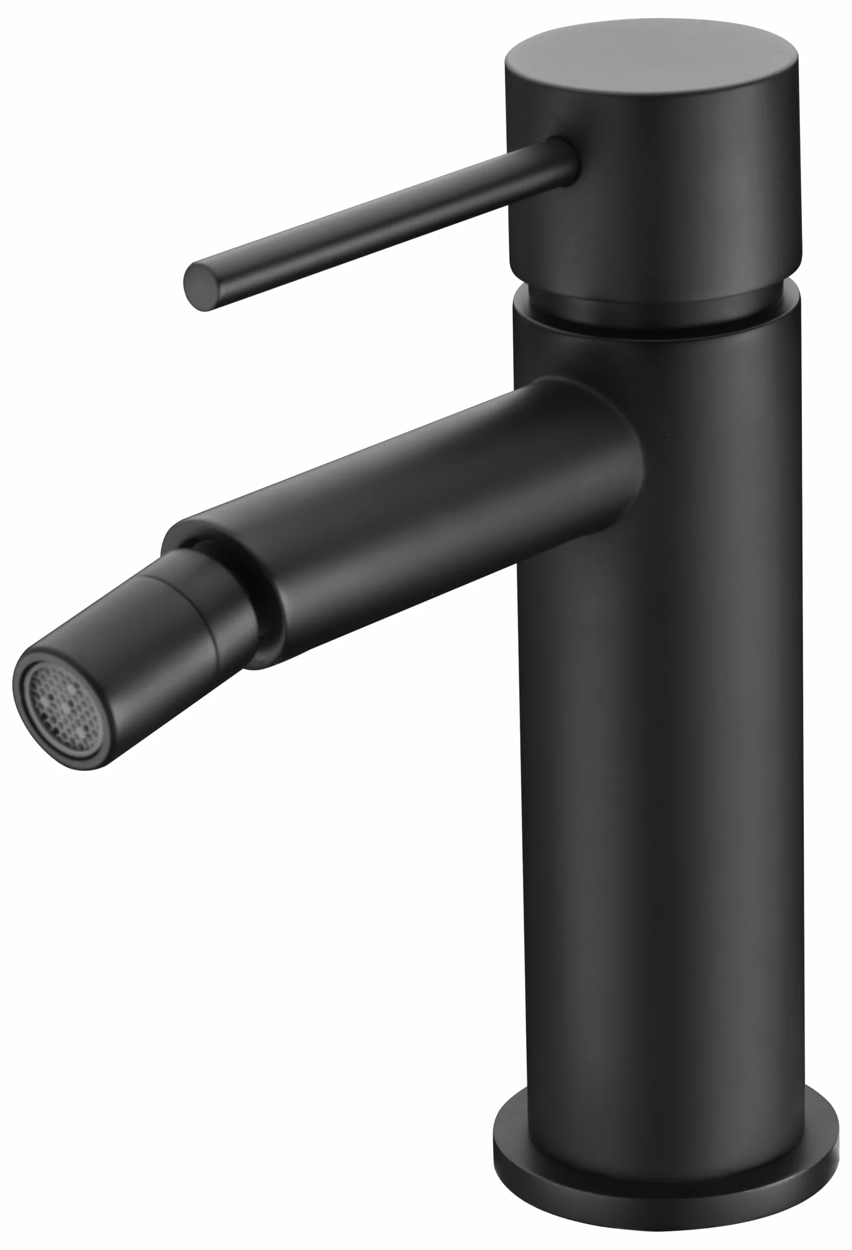 IMEX kran bidetowy, bateria bidetowa, bateria bidetowa, bateria bidetowa, bateria mieszająca ciepłą i zimną wodę, bateria bidetowa, bateria bidetowa, łatwa instalacja, seria Milos Stick, kolor czarny