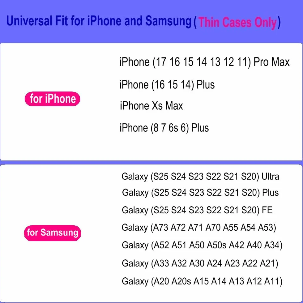 Pokrowiec na pasek na dwa telefony komórkowe, format poziomy, nylonowy podwójny klips do paska do iPhone 11 Pro Max/Xs Max/8 Plus, Samusng Note 8/9/10 Plus, Galaxy S9 Plus/S10 Plus z
