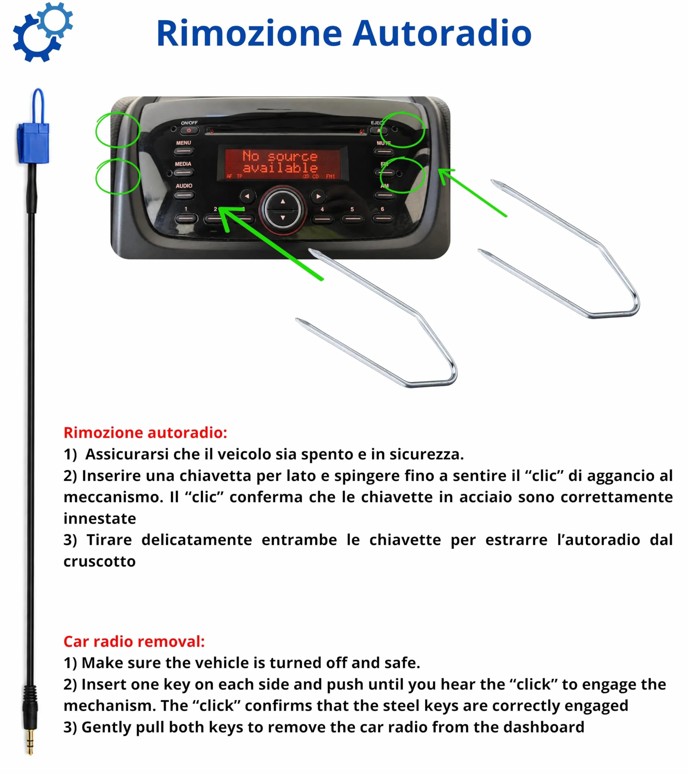 Zestaw do radia samochodowego BOSCH DELPHI Fiat 500 Grande Punto EVO Panda Lancia Y Alfa 147