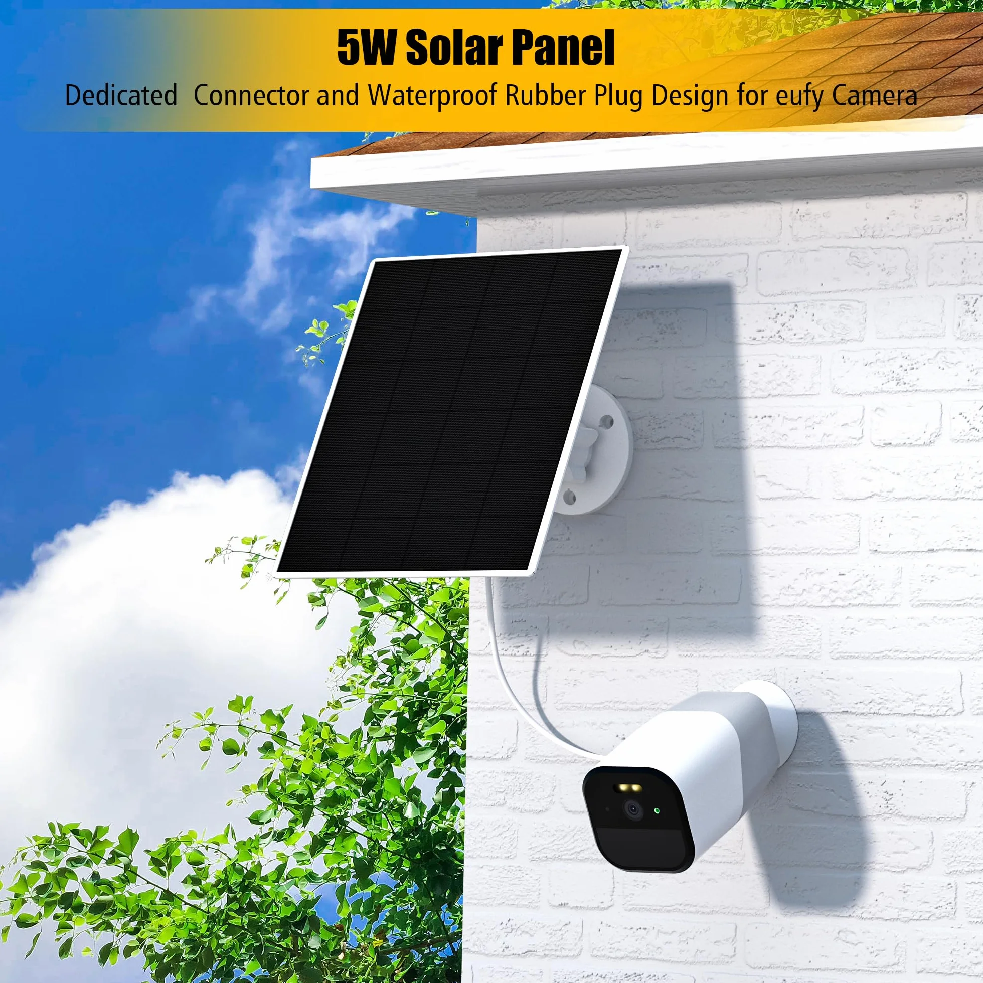 Panel słoneczny eufy 5V 5W IP65 do eufyCam SoloCam