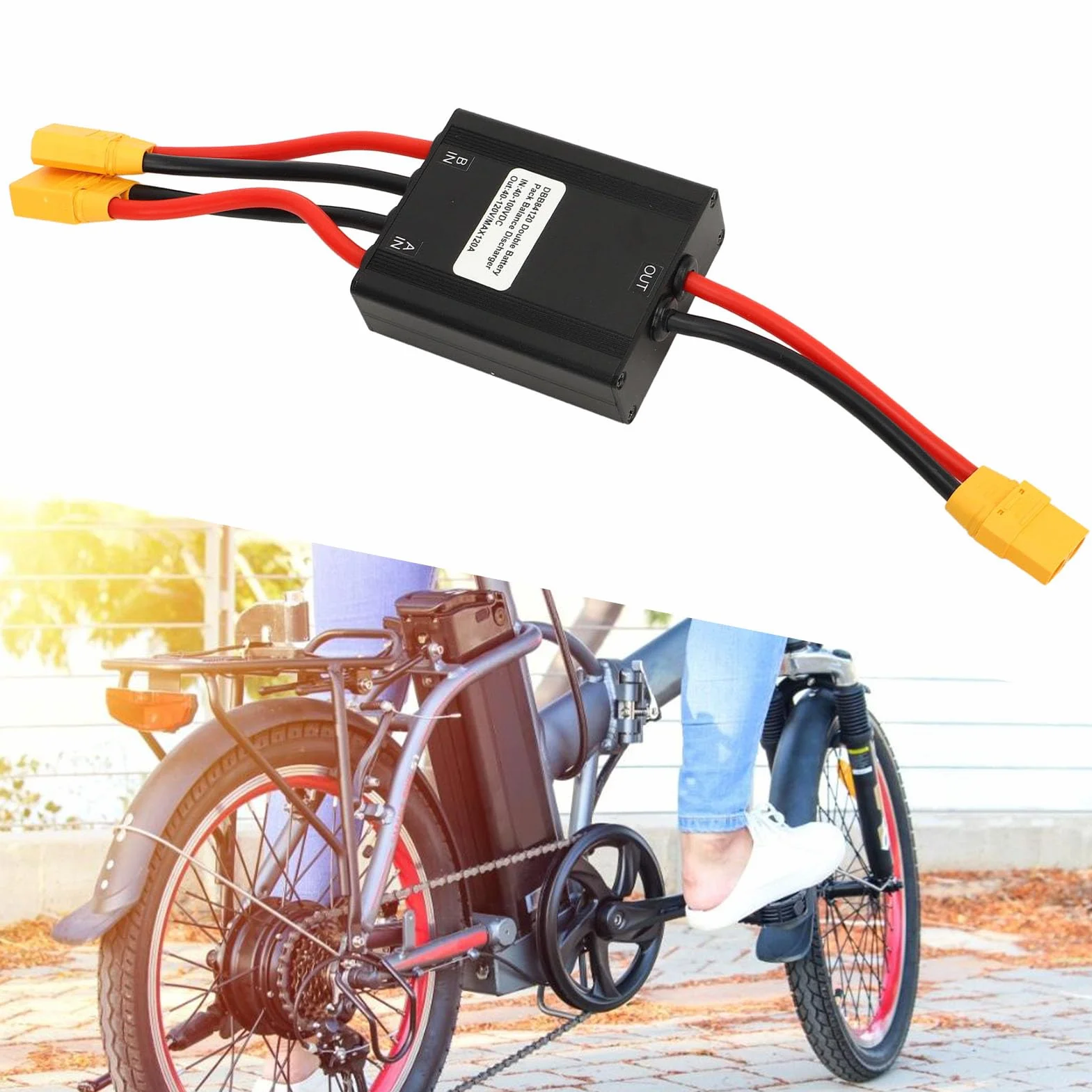Konwerter Rozładowywania Podwójnego Akumulatora Roweru Elektrycznego 120A Złącza XT90