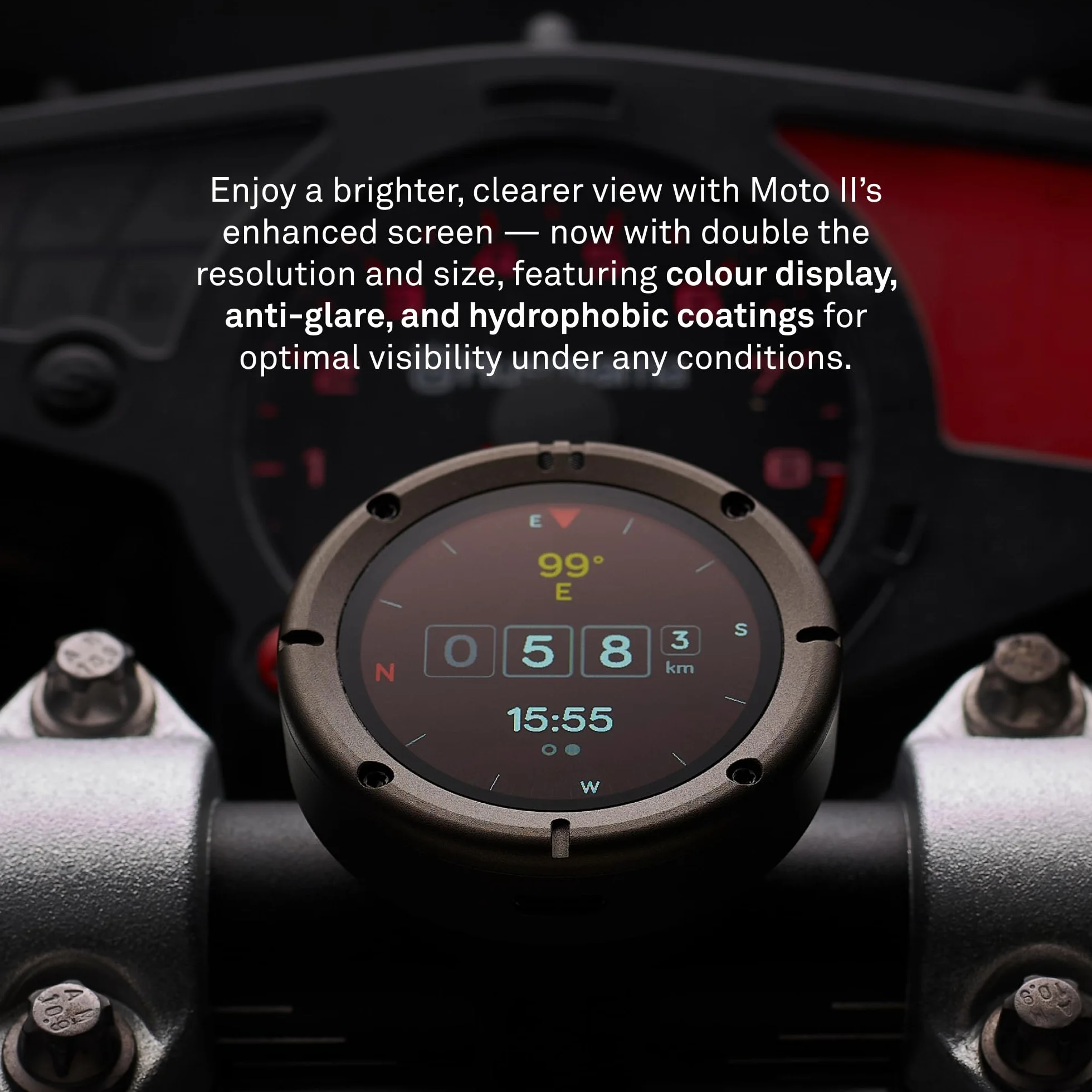 Beeline Moto II Motocyklowy tracker GPS nowej generacji, kompaktowa konstrukcja, wodoodporna konstrukcja, prosty wy?wietlacz i 14-godzinna bateria, przyjazna dla r?kawic, nawigacja satelitarna,