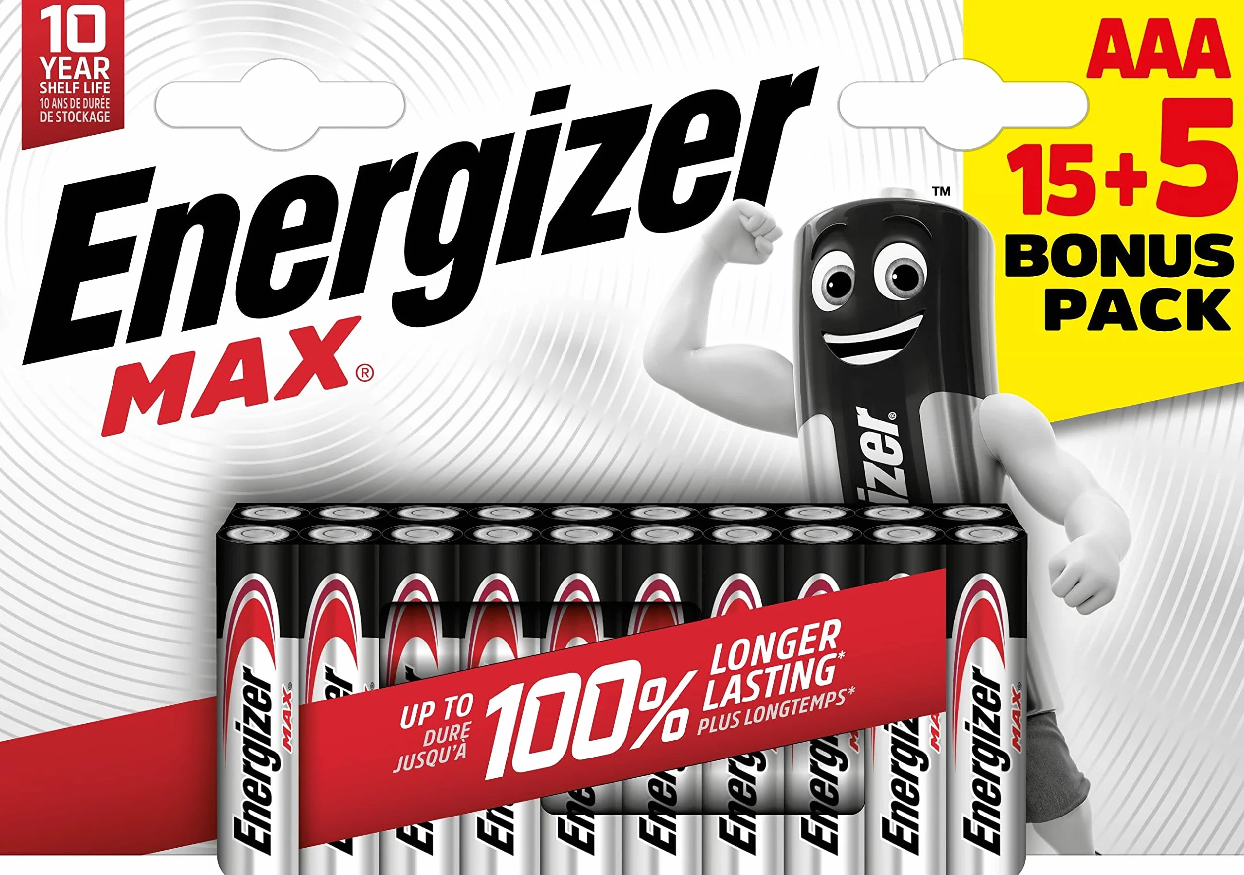 ENERGIZER PILAS ALKALINE MAX LR03 (AAA) 20 sztuk