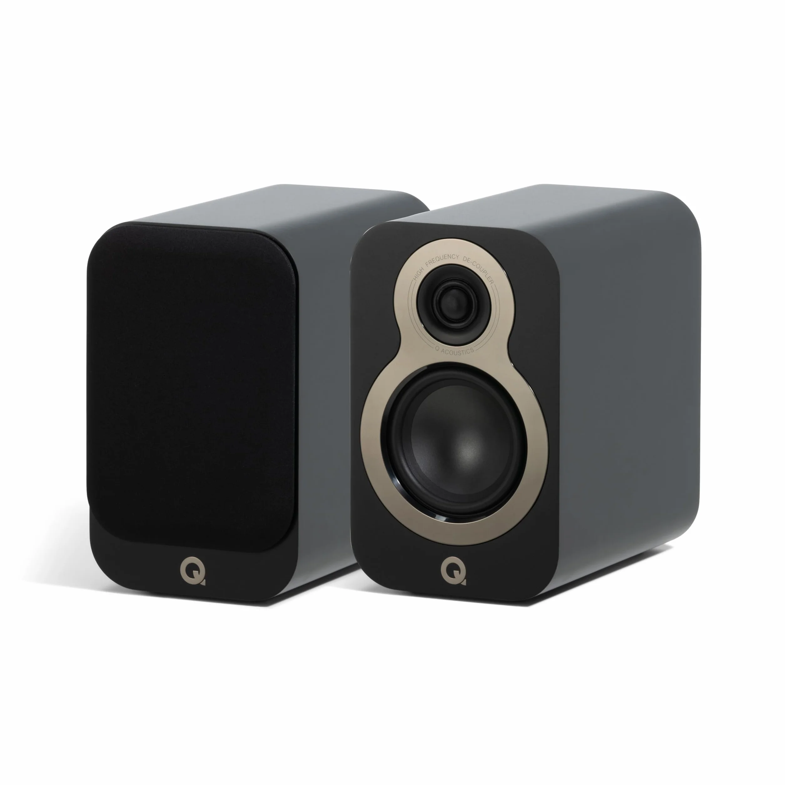 Q ACOUSTICS 3010c Kompaktowe głośniki półkowe - Para - 2-drożna obudowa typu Reflex, przetwornik basowy 10,16 cm (4"), głośnik wysokotonowy 2,29 cm (0,9") - Głośniki stereo/pasywne do systemu