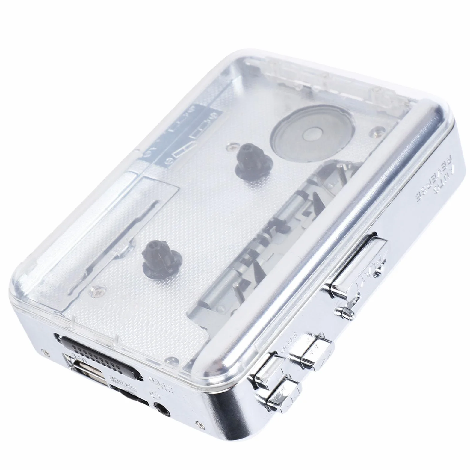 Przenośny Odtwarzacz Kasetowy, Konwerter Kaset na MP3 z Oprogramowaniem do Konwertera Taśm Obsługuje Dyski Flash USB Czytniki Kart USB ze Słuchawkami Głośnik
