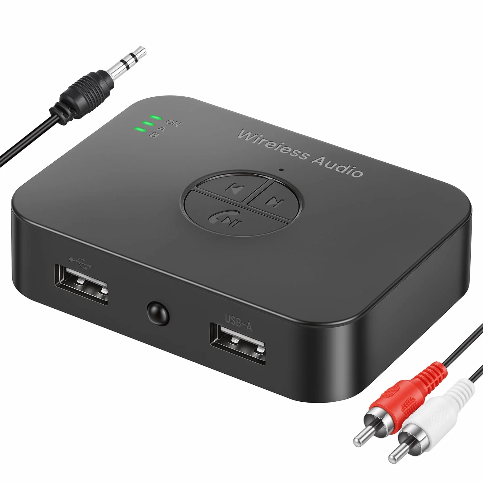 Odbiornik Bluetooth 6.0 Hi-Fi, adapter audio Bluetooth AUX 3,5 mm RCA do domowego stereo