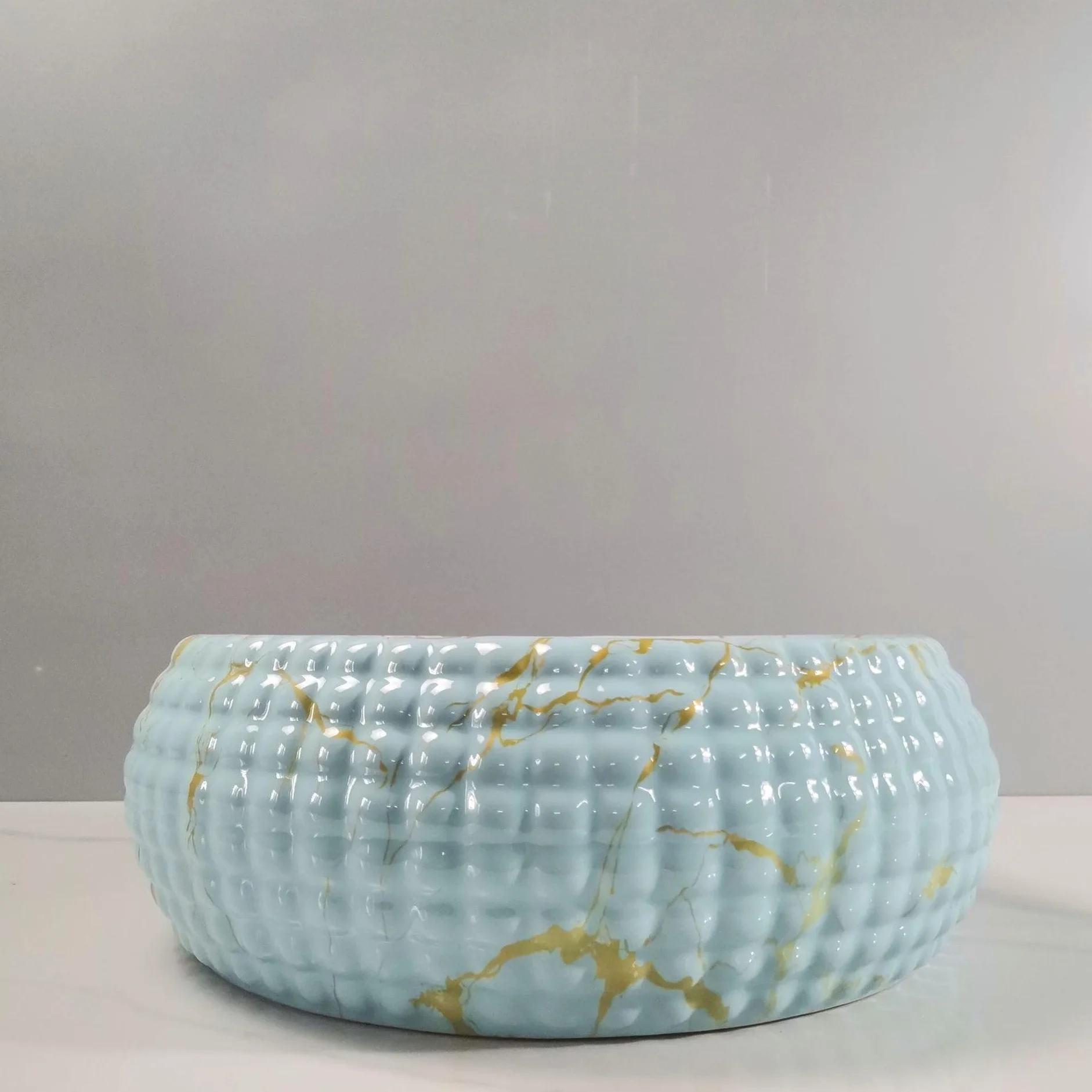 Umywalka łazienkowa Umywalka łazienkowa nablatowa Ceramiczna umywalka nablatowa Okrągła umywalka artystyczna Domowa ceramiczna umywalka Hotelowa umywalka nablatowa Umywal,