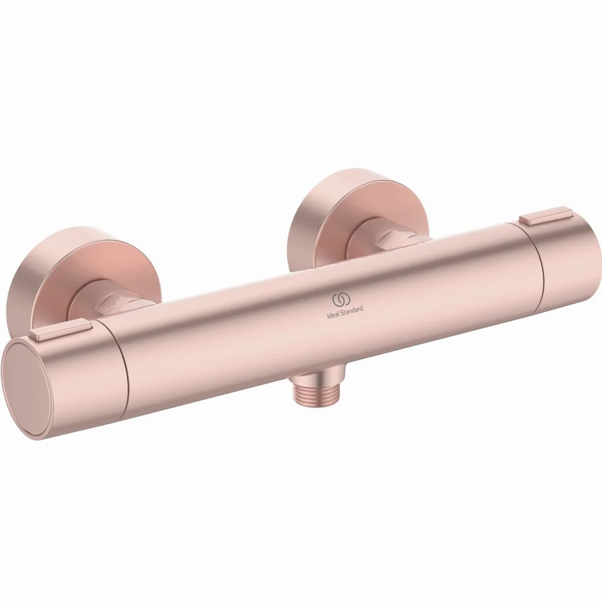 Ideal Standard Ceratherm Alu+ Monomando ducha exterior wykonany w 100% z aluminium pochodzącego z recyklingu, energooszczędne i wodne z funkcją termostatu, kolor różowy (292 x 105 x 72 mm)