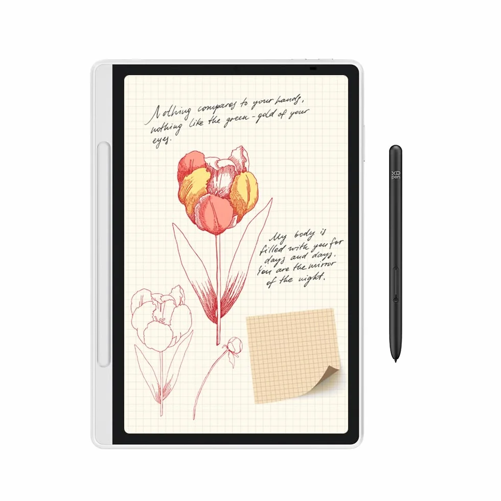 XP-Pen Magic Note Pad 10,95" papierowy tablet z kolorowym wyświetlaczem rysik 16K X3 Pro rozdzielczość 1200 x 1920 pojemność akumulatora 8000 mAh