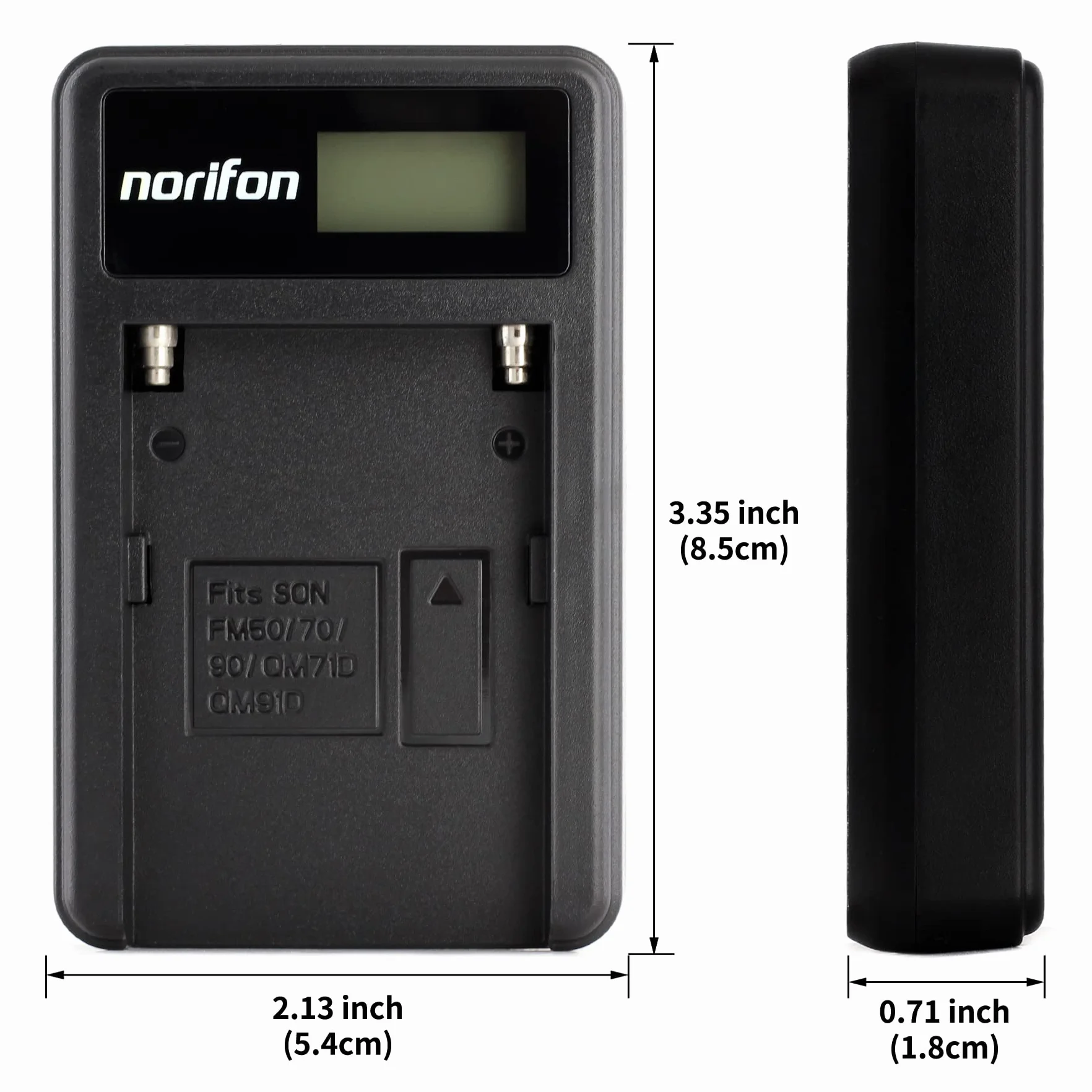 Norifon NP-FM50 LCD USB Ładowarka do Sony aparatów CCD-TRV308, DSLR-A350, HVR-Z5U