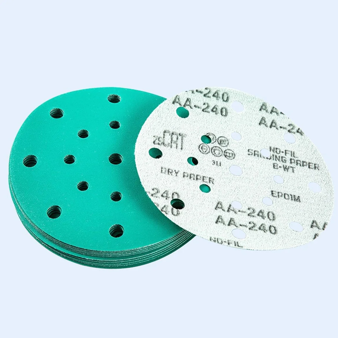 Tarcze szlifierskie 150 mm - 100 szt. podkładek szlifierskich z rzepem i ziarnem 60-2000 do szlifierki oscylacyjnej losowej(320grit)