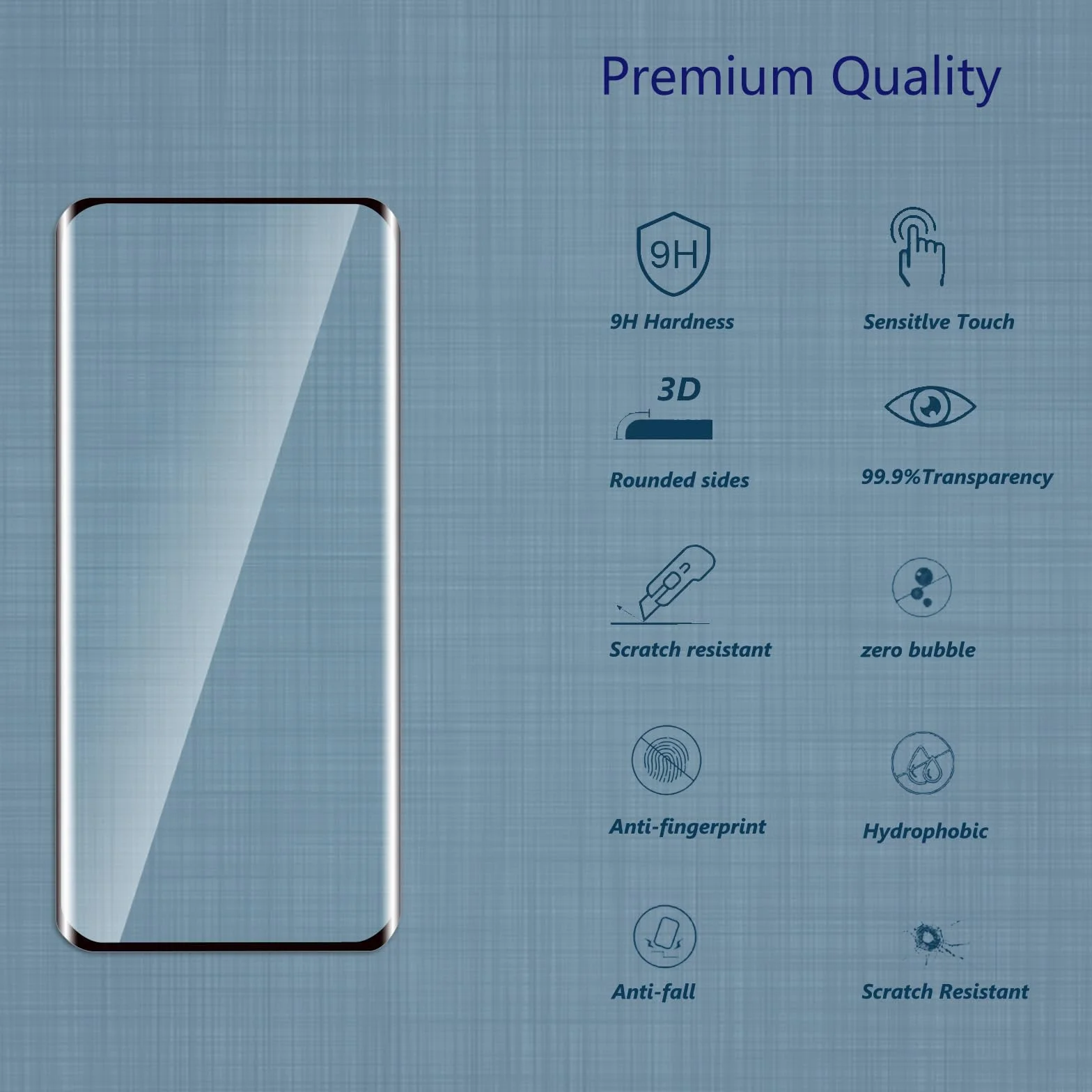 Szkło ochronne do Motorola Moto Edge 60 Fusion, pełne pokrycie 3D, twardość 9H, HD, odporne na olej i odciski palców