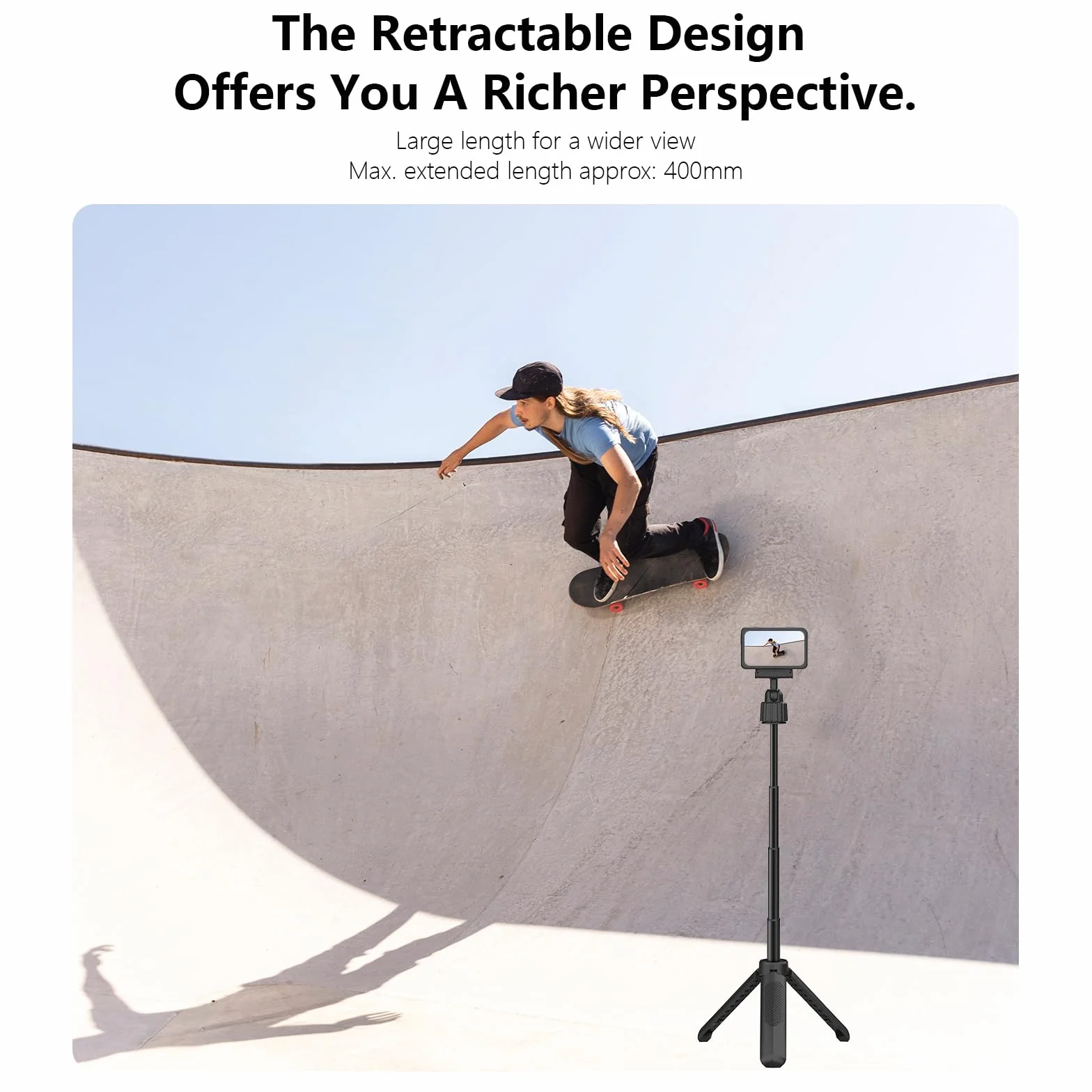 Statyw do DJI Osmo Action 5 Pro z magnetycznym szybkim zapięciem, drążek przedłużający Mini 360 Selfie Stick