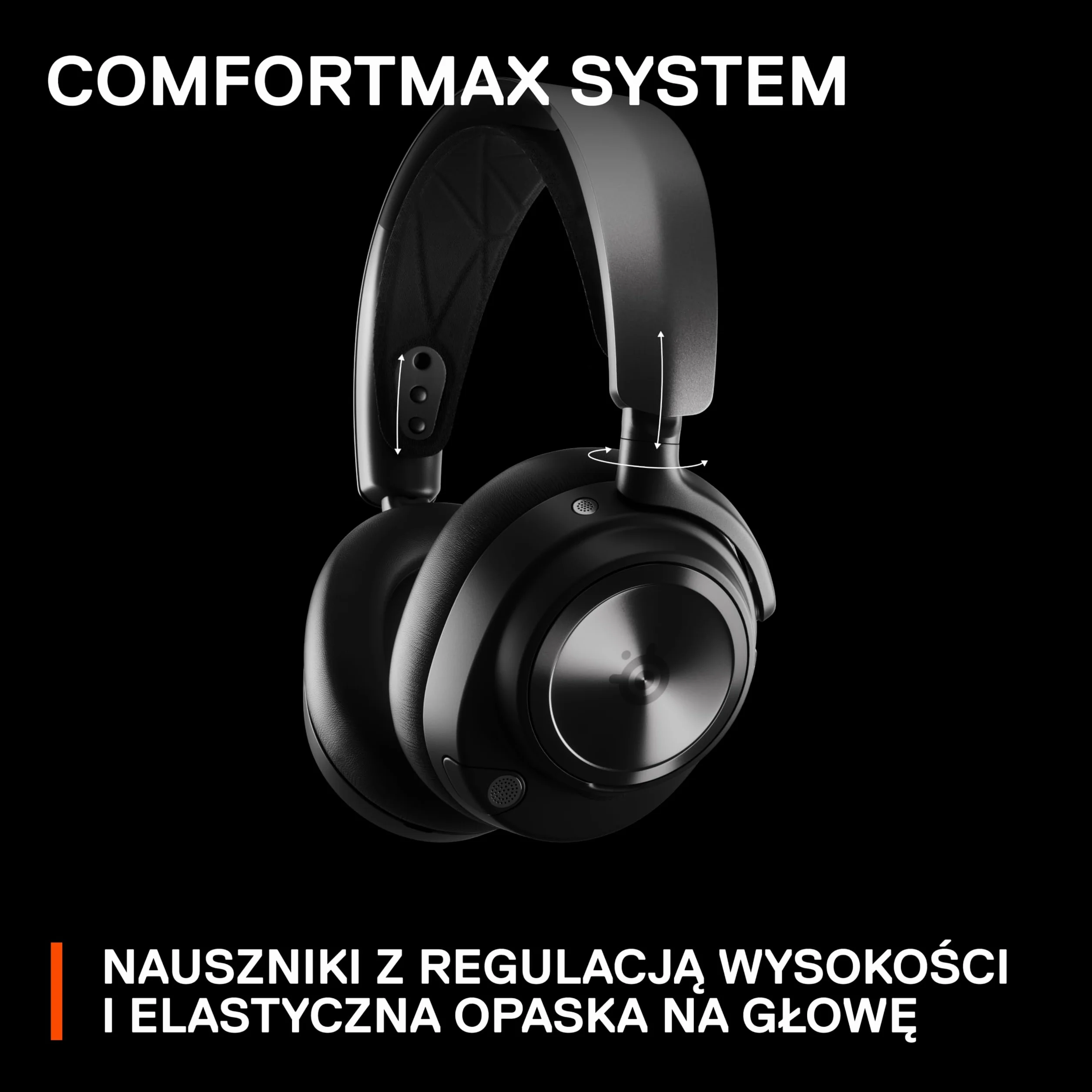 SteelSeries Arctis Nova Pro bezprzewodowe słuchawki do gier ANC neodymowe przetworniki magnetyczne ClearCast 2. gen