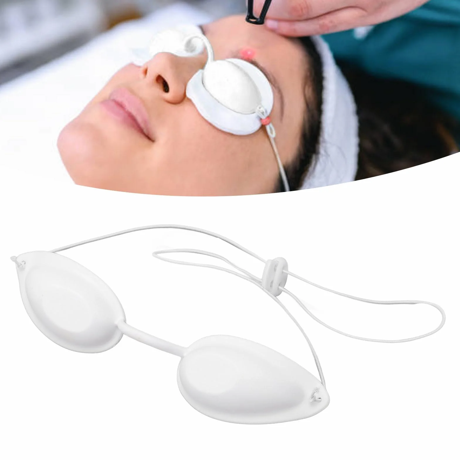 Gogle Kosmetyczne TPU Gogle Ochronne Regulowane Laserowe Gogle Ochronne do Opalania w Salonie