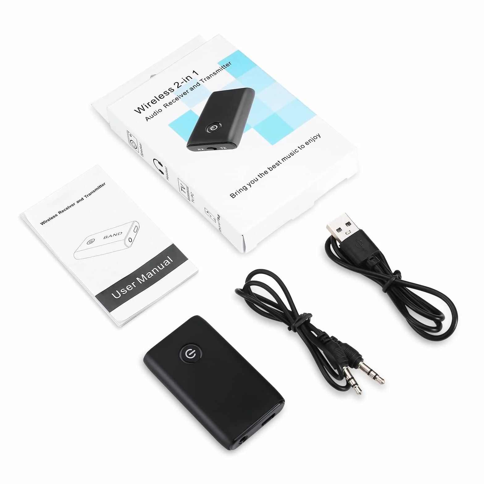 Bezprzewodowy adapter Bluetooth 5.0 2 w 1 nadajnik odbiornik do telewizora PC
