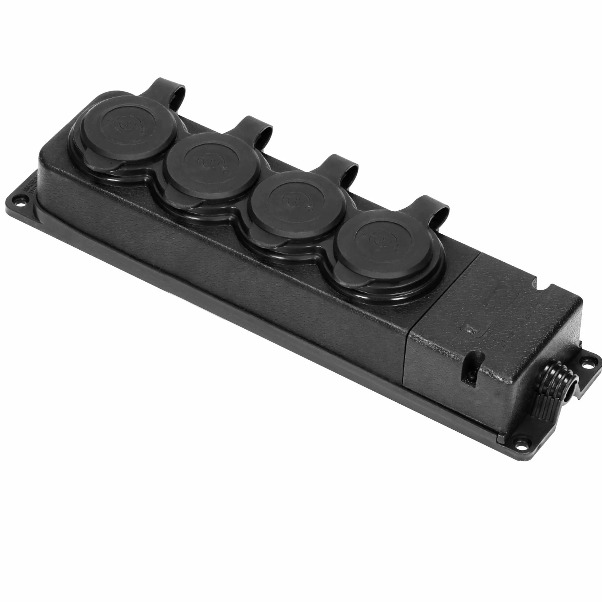 Wtyczka warsztatowa Schuko IP44 230V 16A 4 gniazda wodoodporna