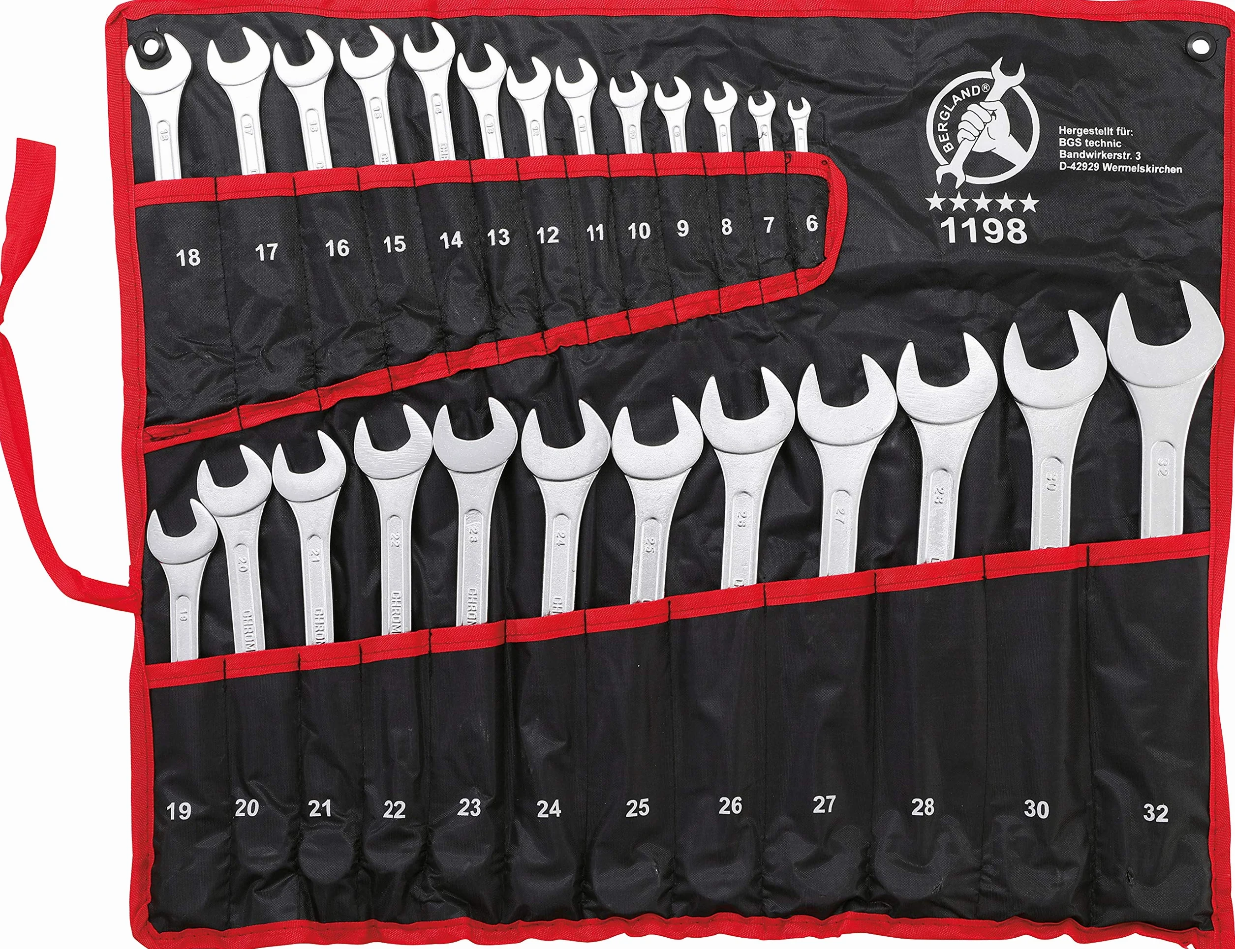 KS Tools 917.0779 1/4"+3/8"+1/2" Zestaw Kluczy Nasadowych, 179-szt & BGS Diy 1198 | Zestaw kluczy płasko-oczkowych | 6-32 mm | 25 szt.