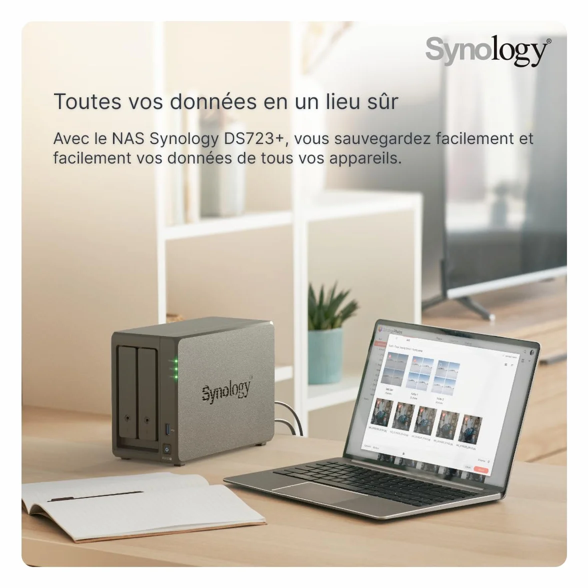 Synology DS723+ Serwer NAS 2 GB Czarny