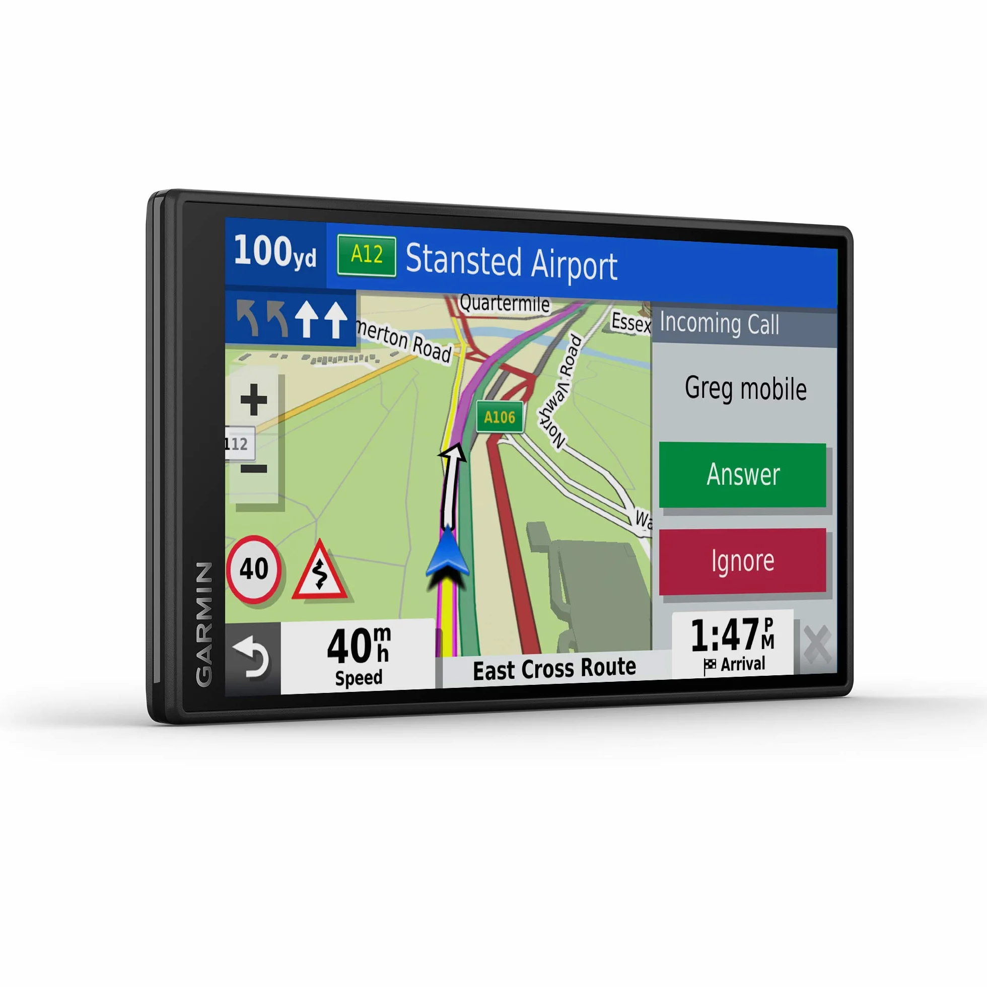Garmin DriveSmart 55 MT-D EU Navi – bezramkowy wyświetlacz dotykowy, mapy 3D i Live-Traffic Via DAB +
