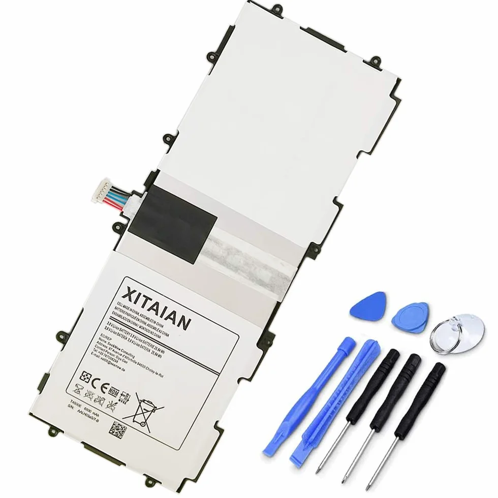 XITAIAN 3.8V 25.84Wh 6800mAh T4500E T4500C Kompatybilny z Bateria Zamiennik do Samsung Galaxy Tab 3 10.1 GT-P5200 GT-P5210, P5200 P5210 P5213 With Tools