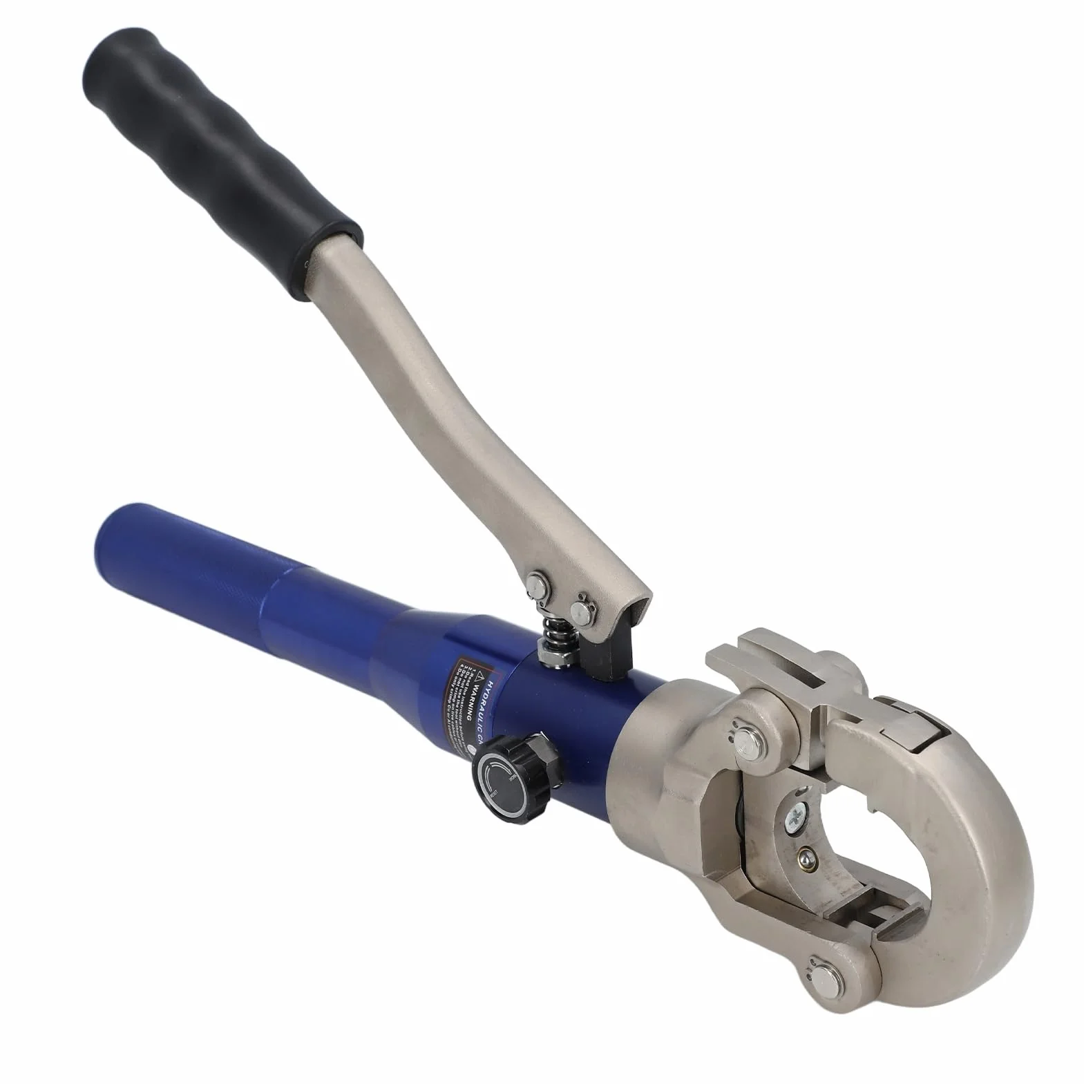 Hydrauliczna Prasa do Miedzi, Narzędzie do Zaciskania Rur 60KN Złączek Rur Miedzianych 1/2 Cala, 3/4 Cala, 1 Cal, 3 Matryce, Obcinak, Zaciskarka Hydrauliczna
