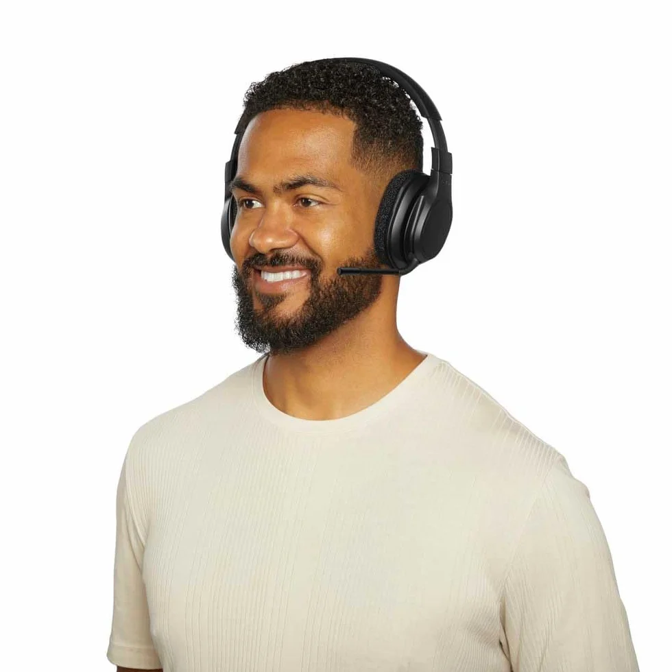 Belkin SoundForm Adapt Bezprzewodowe Słuchawki Bluetooth Nauszne z Mikrofonem, Multipoint, 65h Baterii, ENC