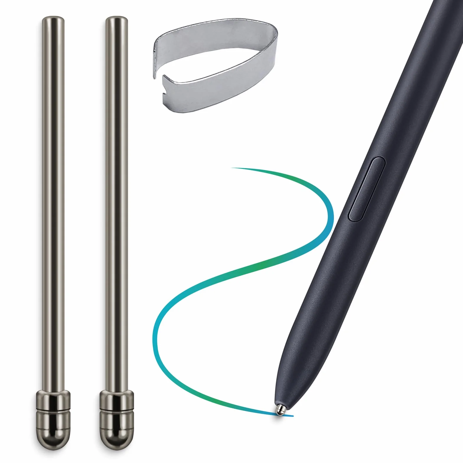 2-pak końcówek ze stopu tytanu do Samsung Galaxy Tab S9 S7 S8 S22 S23 Ultra rysik