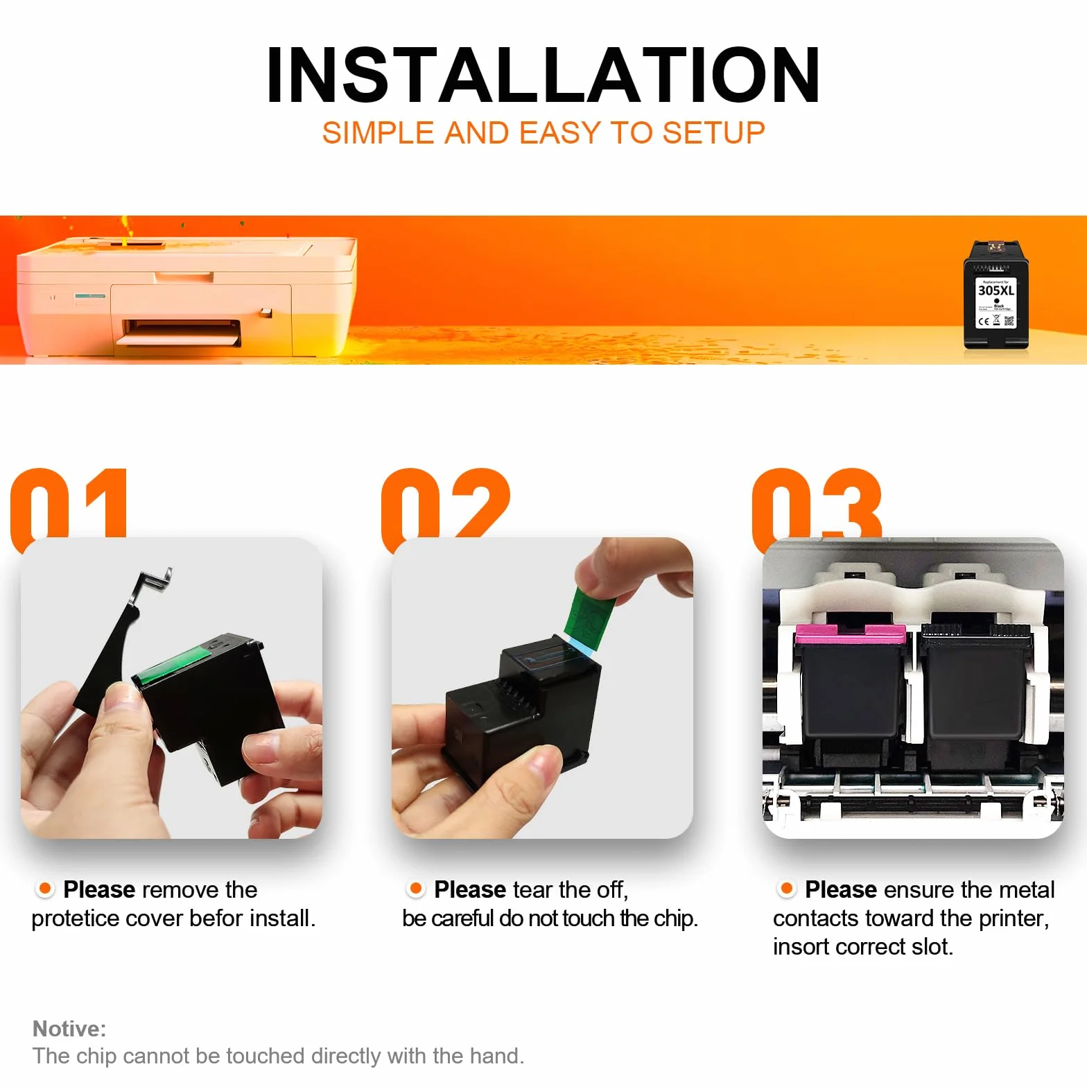 ZENOINK 305 XL czarny wkład atramentowy do HP DeskJet 2820e 2810e 2800e 4220e 4200 2710 2700 Envy 6000