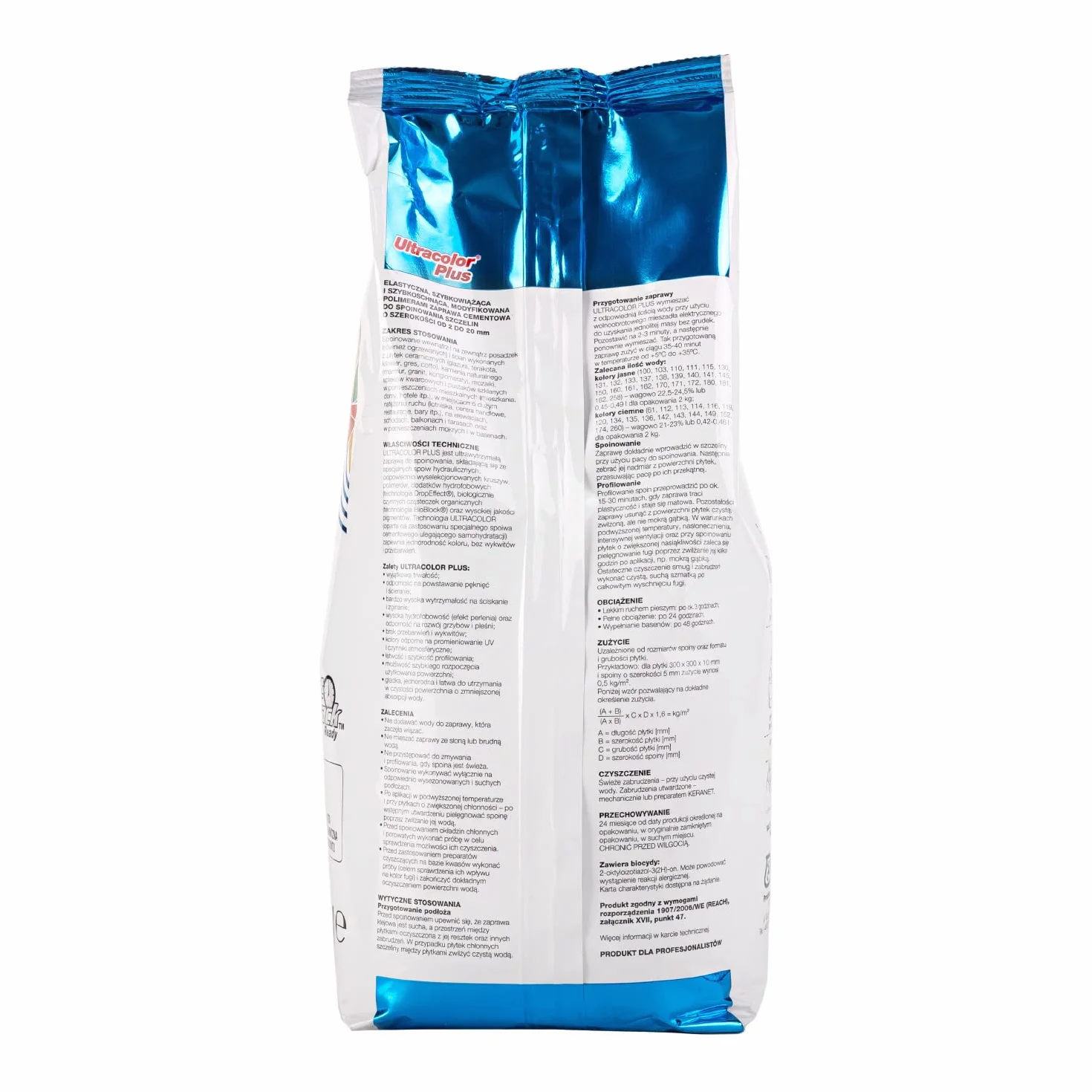 Fuga cementowa MAPEI ULTRACOLOR PLUS 2kg 119 londyński szary