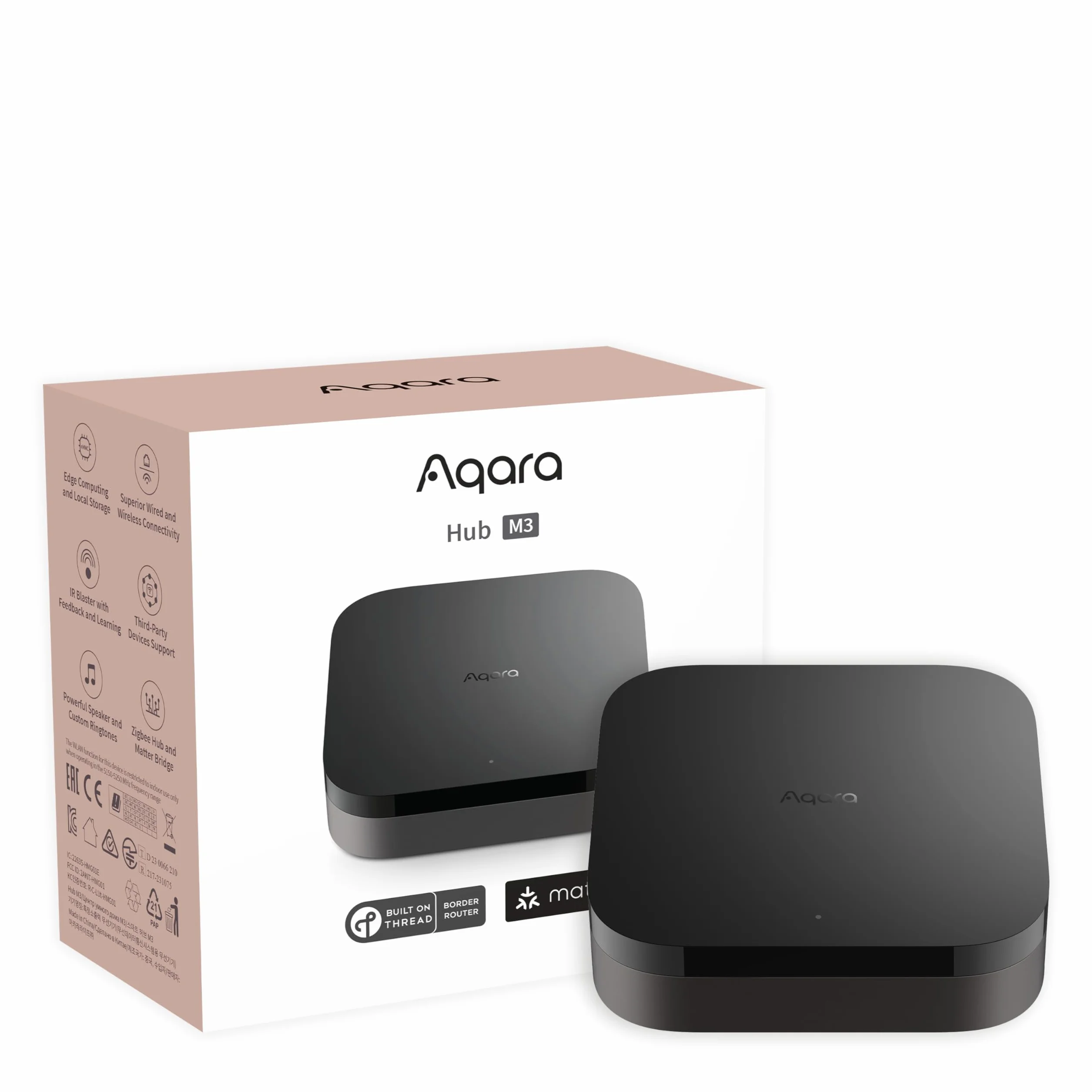 Aqara M3 Bramka Kontroler Matter Router Graniczny Thread Zigbee Bluetooth Wi-Fi PoE IR