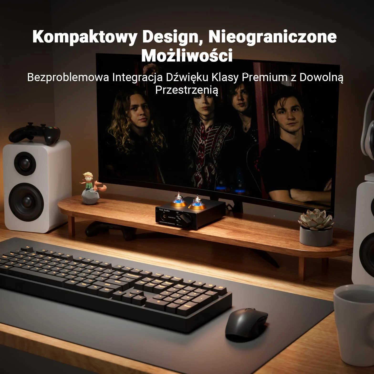 Fosi Audio BOX X2 Przedwzmacniacz Gramofonowy MM Hi-Fi 12V