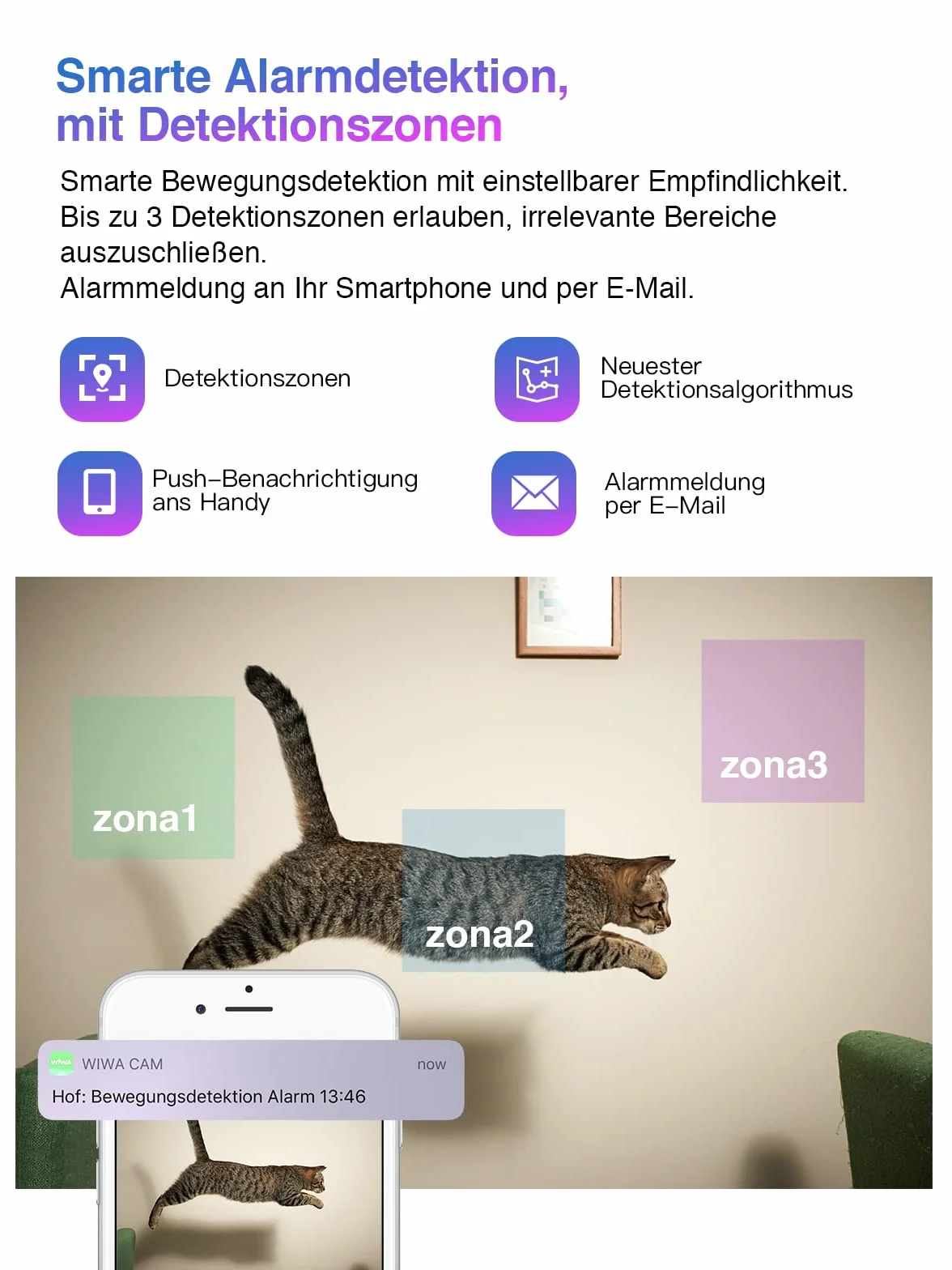 HiKam Mini kamera WLAN 4K HD 2600 mAh IP WiFi do monitoringu
