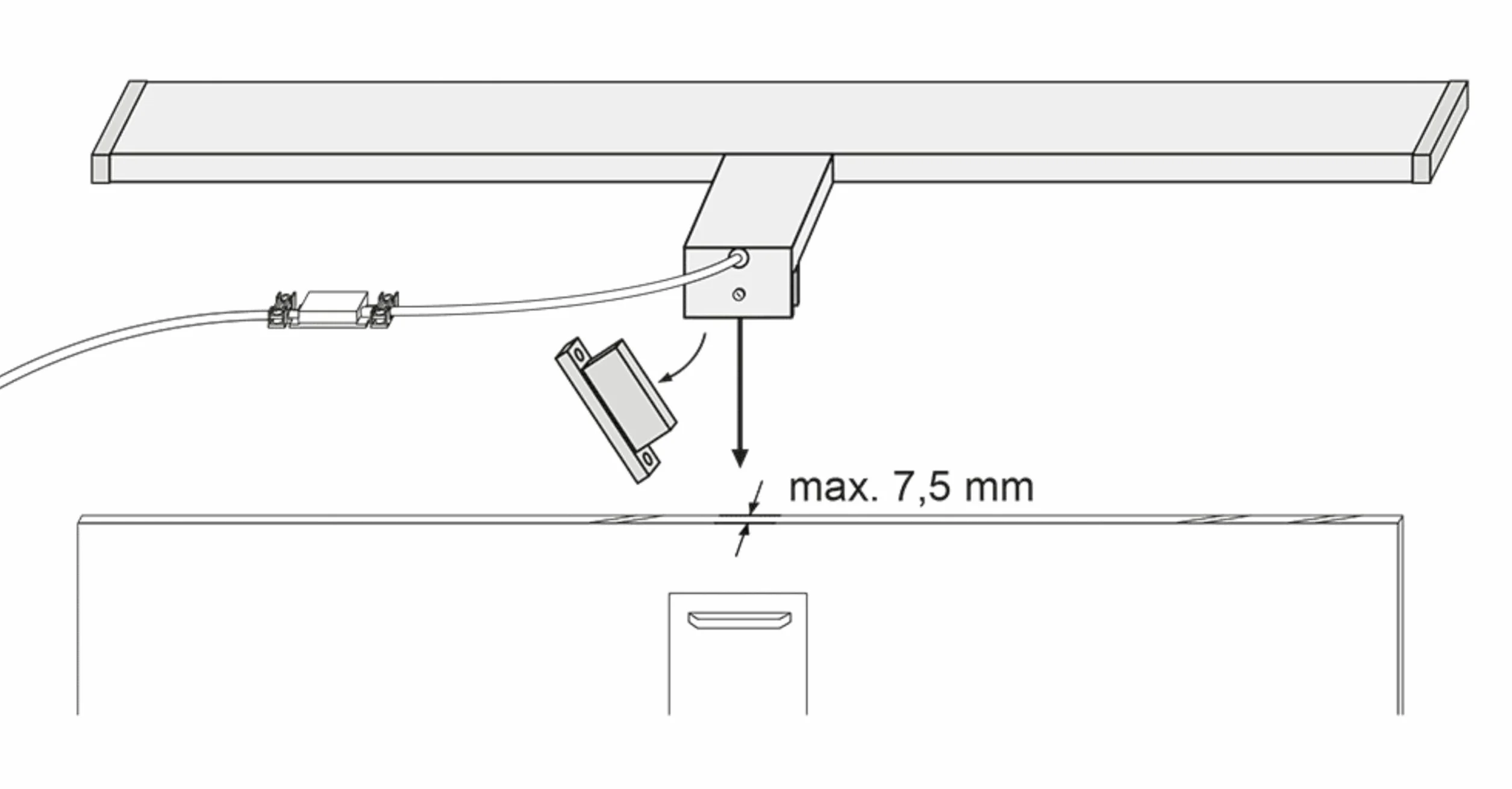 SEBSON® Lampa lustrzana LED, 120 cm, oświetlenie łazienki IP44, lampa szafka lustrzana, neutralna biała 4000 K, 1500 lm, oświetlenie lusterka 1200 x 98 x 44 mm aluminium