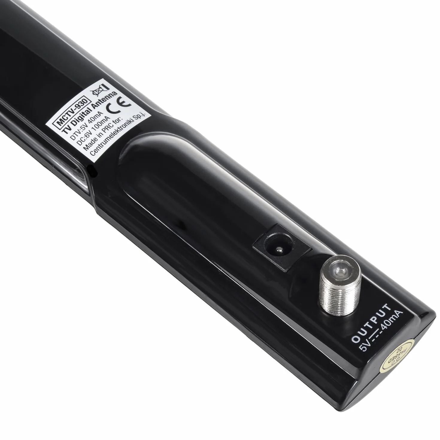 Maclean MCTV-930 antena pokojowa TV radio antena HDTV DVB-T2 DVB-T LTE DAB UKW 100dBµV wzmacniacz cyfrowy naziemny