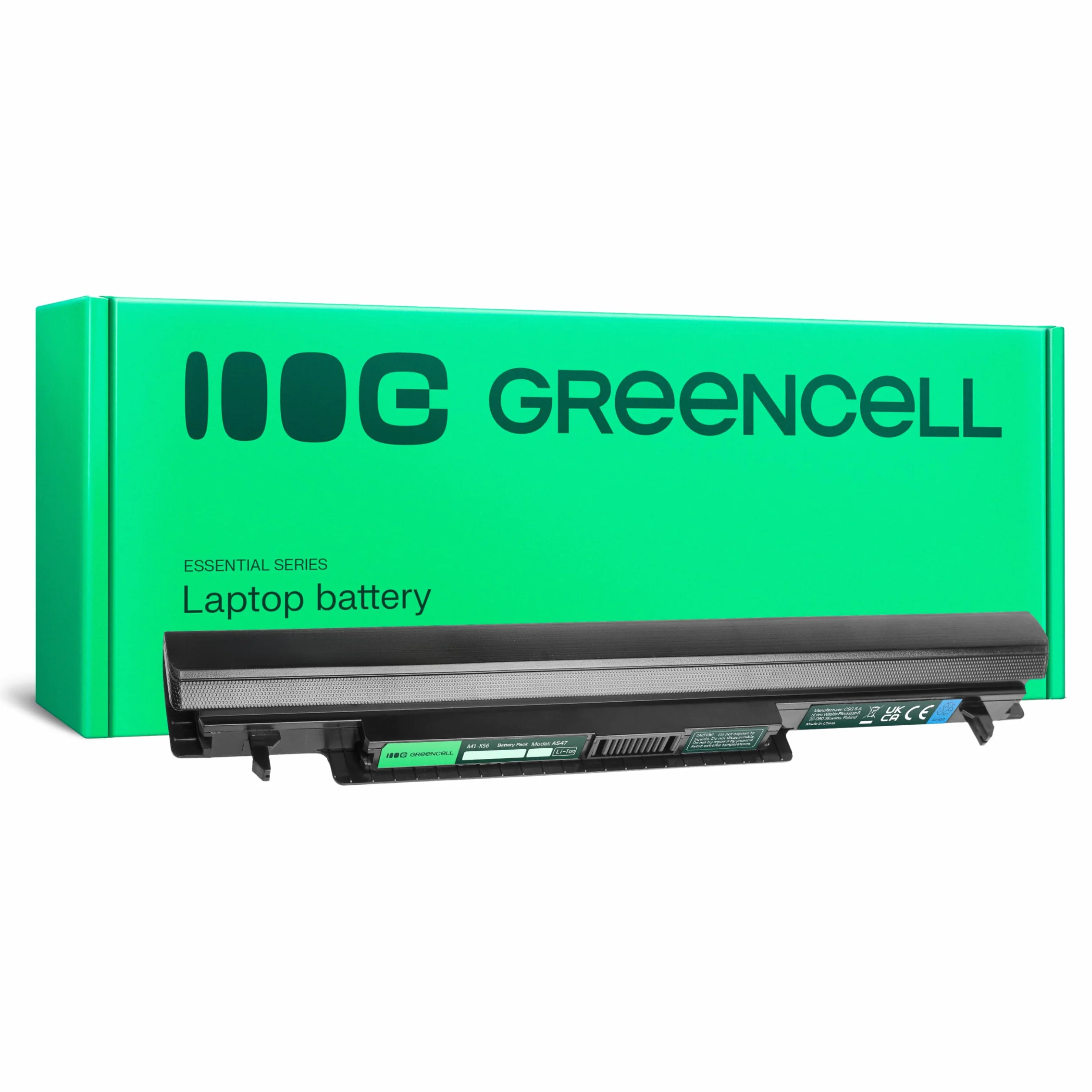 Green Cell Bateria A41-K56 do Asus K56 K56C K56CA K56CB K56CM R550 R550C R550CA R550CB R550CM S56 S56C S56CA S56CB S56CM 2200mAh 14.8V Czarna