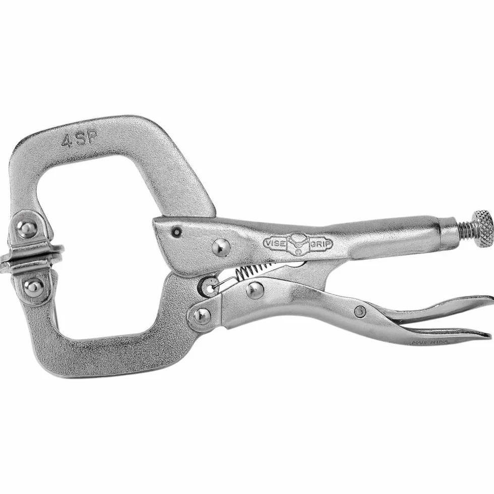 Irwin T165El4 Iwt165El4 Vise Grip 4Sp Szczypce Zaciskowe 100 mm, Kształt Litery C, Rozwarcie Szczęk 41 mm, Ruchome Szczęki