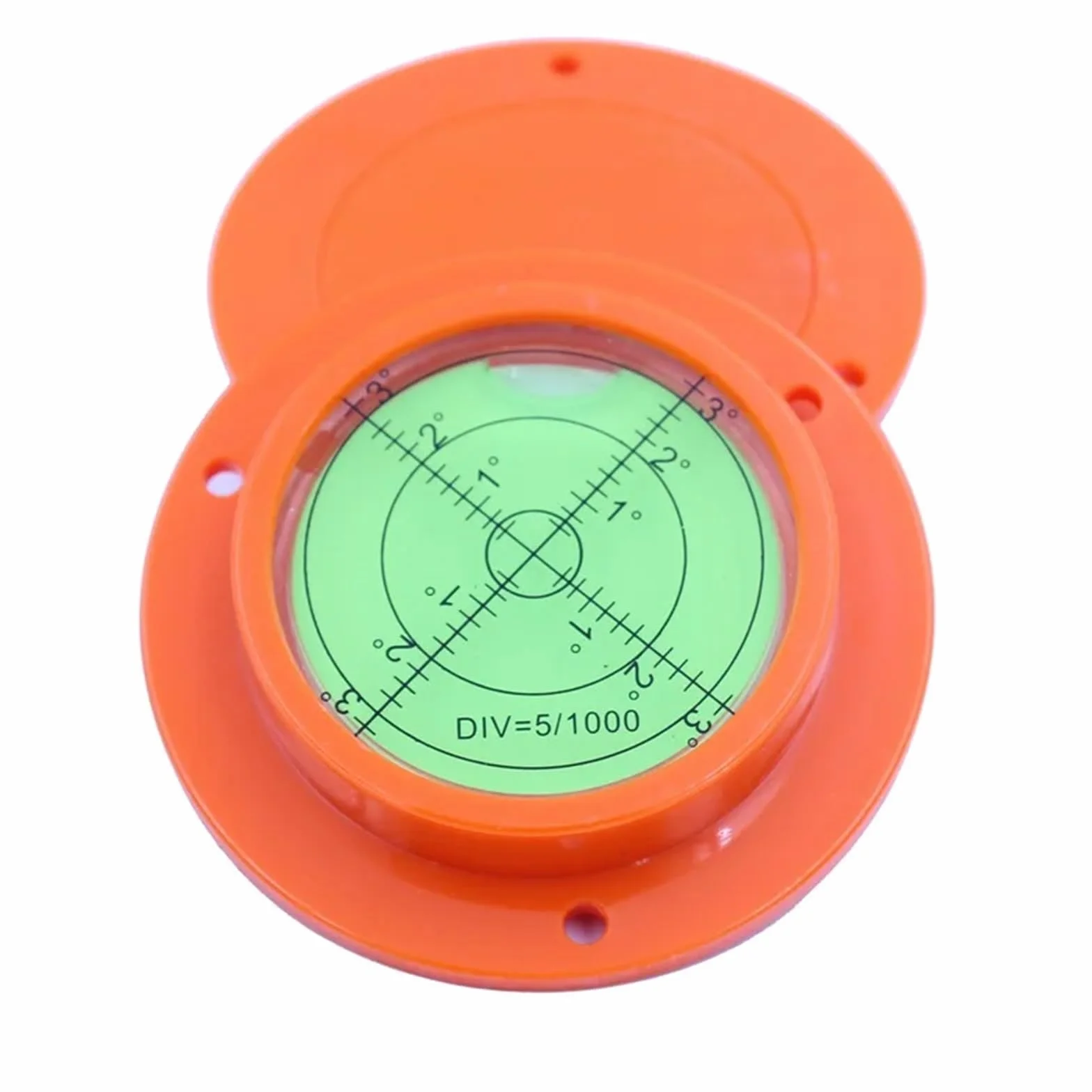 Krenometr do poziomicy kołowej do dźwigów, 90 x 17 mm, 1 sztuka | Okrągły pomiar bąbelków na poziomie spiralnym, urządzenie pomiarowe, rozmiar 90 x 17 mm, 1 szt. (żółty)