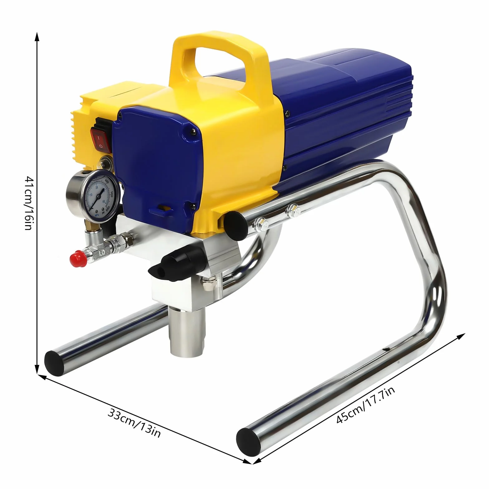 Elektryczny pistolet natryskowy do malowania ścian, system natrysku farby Airless Control Pro, pistolet natryskowy do malowania drewna, metalu, ścian i sufitów wewnątrz i na zewnątrz