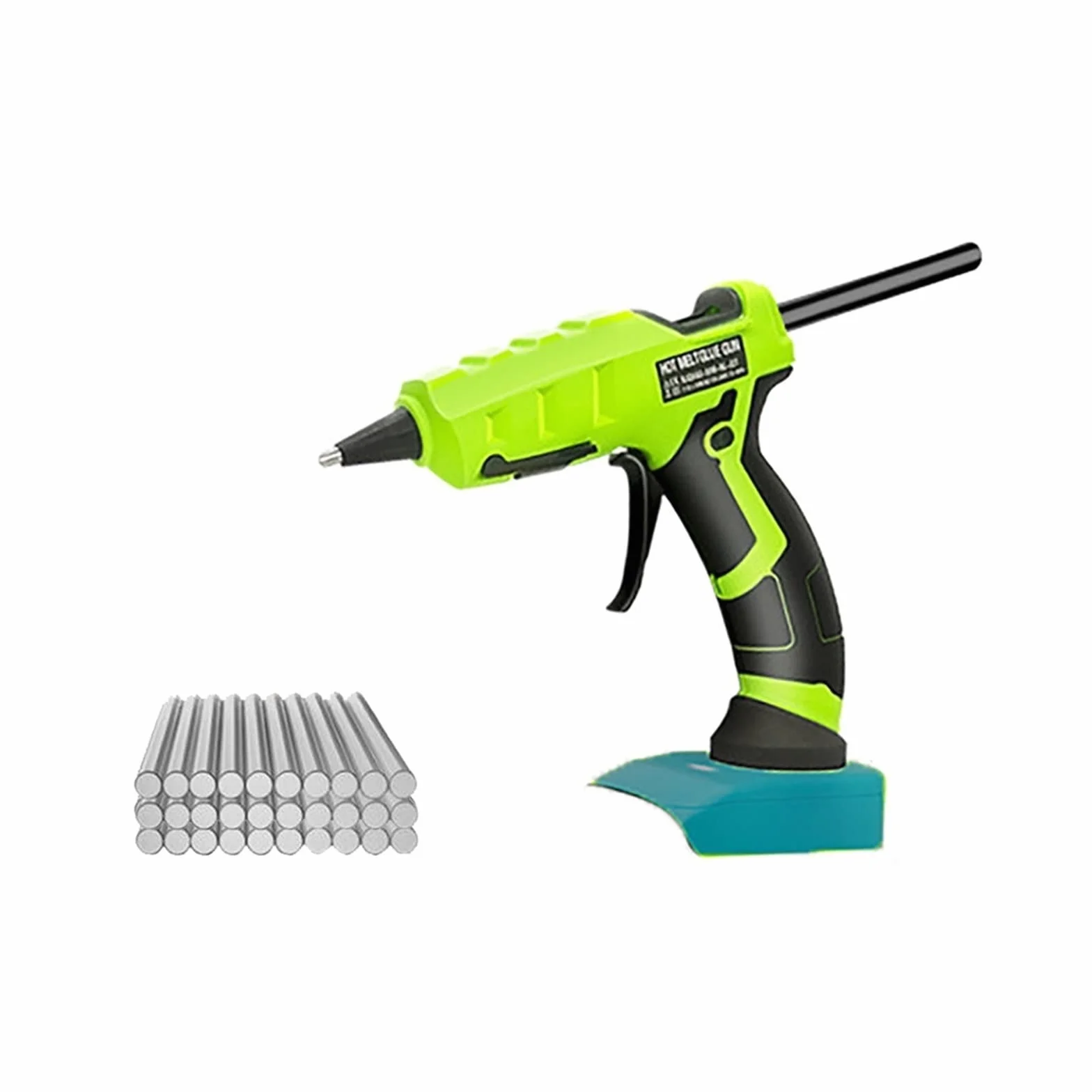 Bezprzewodowy Elektryczny Pistolet Do Klejenia Na Gorąco Z 30 Sztuk 7mm Klej W Sztyfcie Zestaw DIY Spawanie Hot Wiatrówka Do Baterii Pistolet Do Klejenia Na Gorąco Szybkie Nagrzewanie(C2)