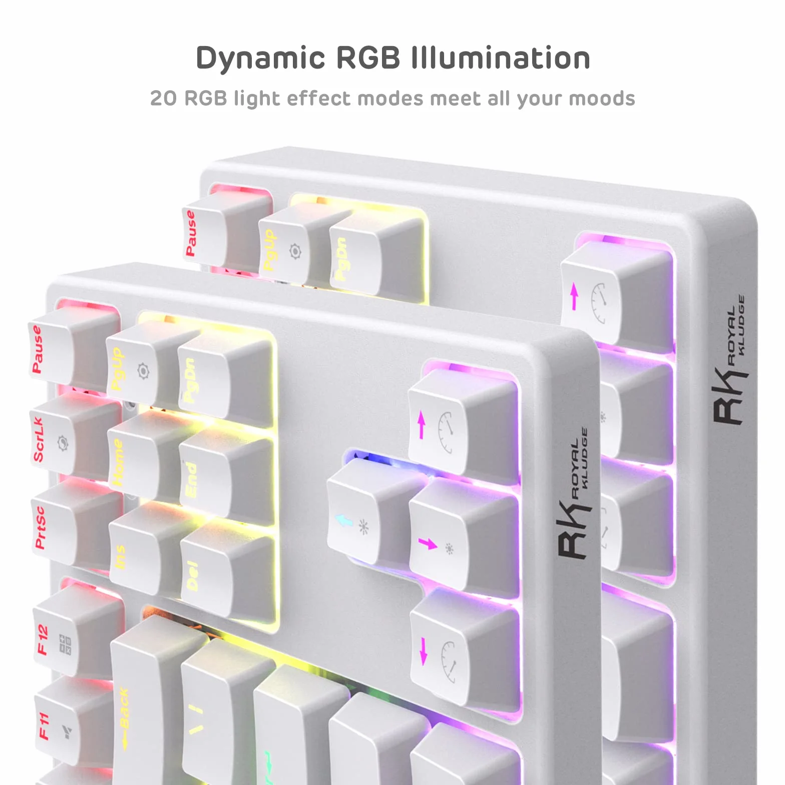 RK ROYAL KLUDGE Sink87G RGB Wireless TKL mechaniczna klawiatura do gier, 87 klawiszy, brązowe przełączniki