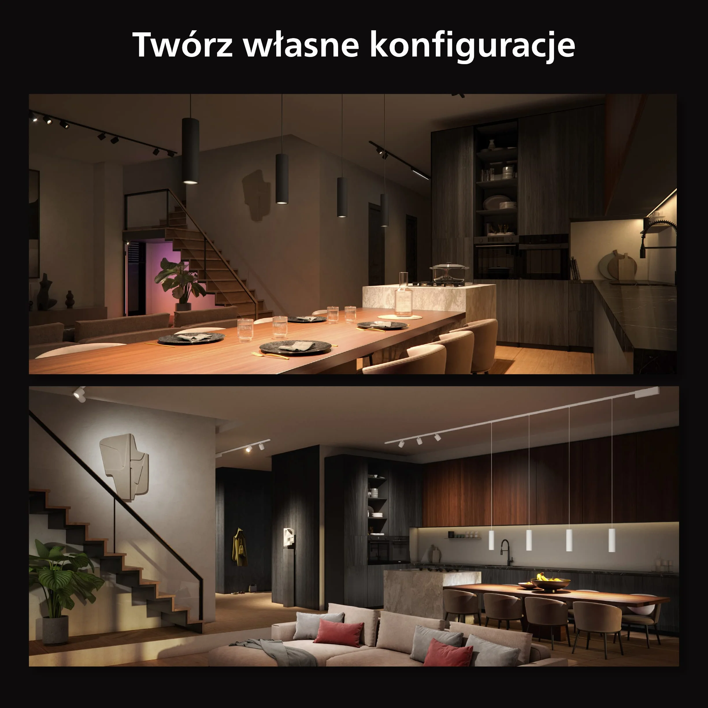 Philips Hue White and color ambiance Lampa wisząca Perifo (biała)