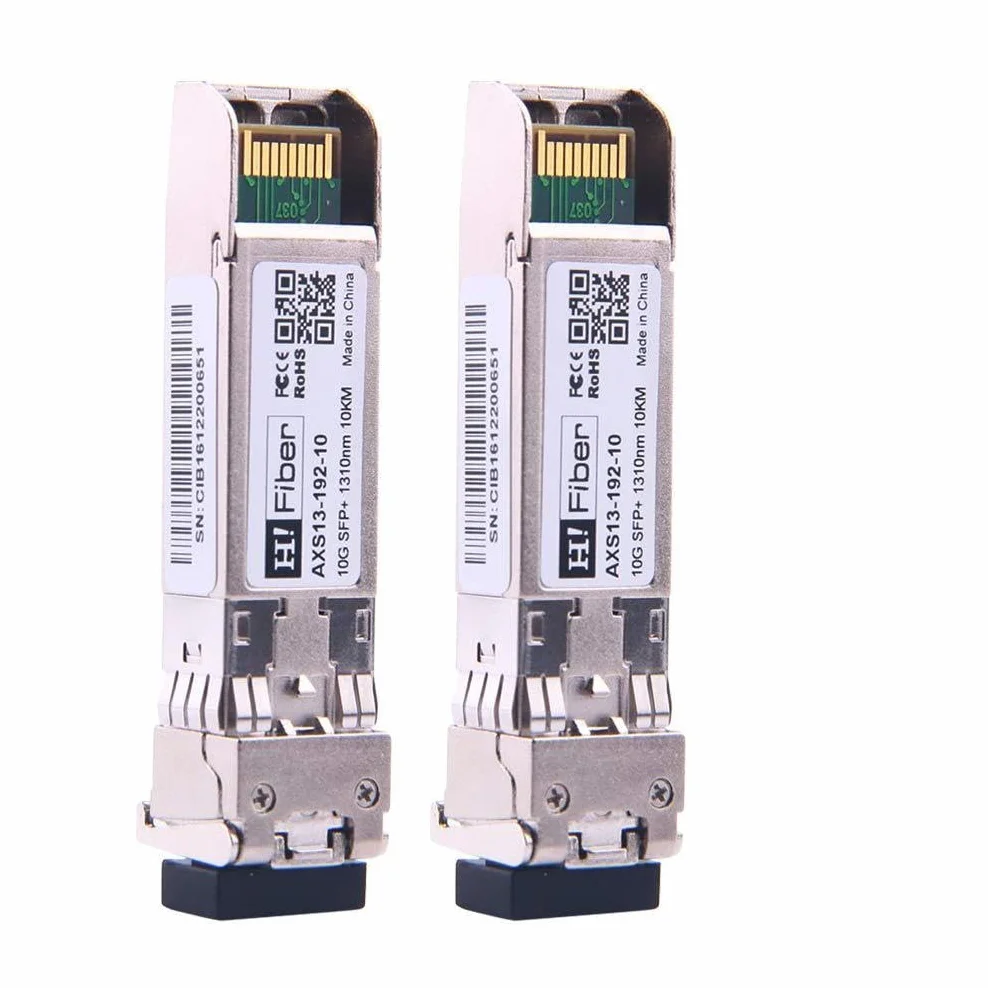 Moduł SFP+ 10 GB jednomodowy 10 km 1310 nm LC kompatybilny Intel Ubiquiti Netgear