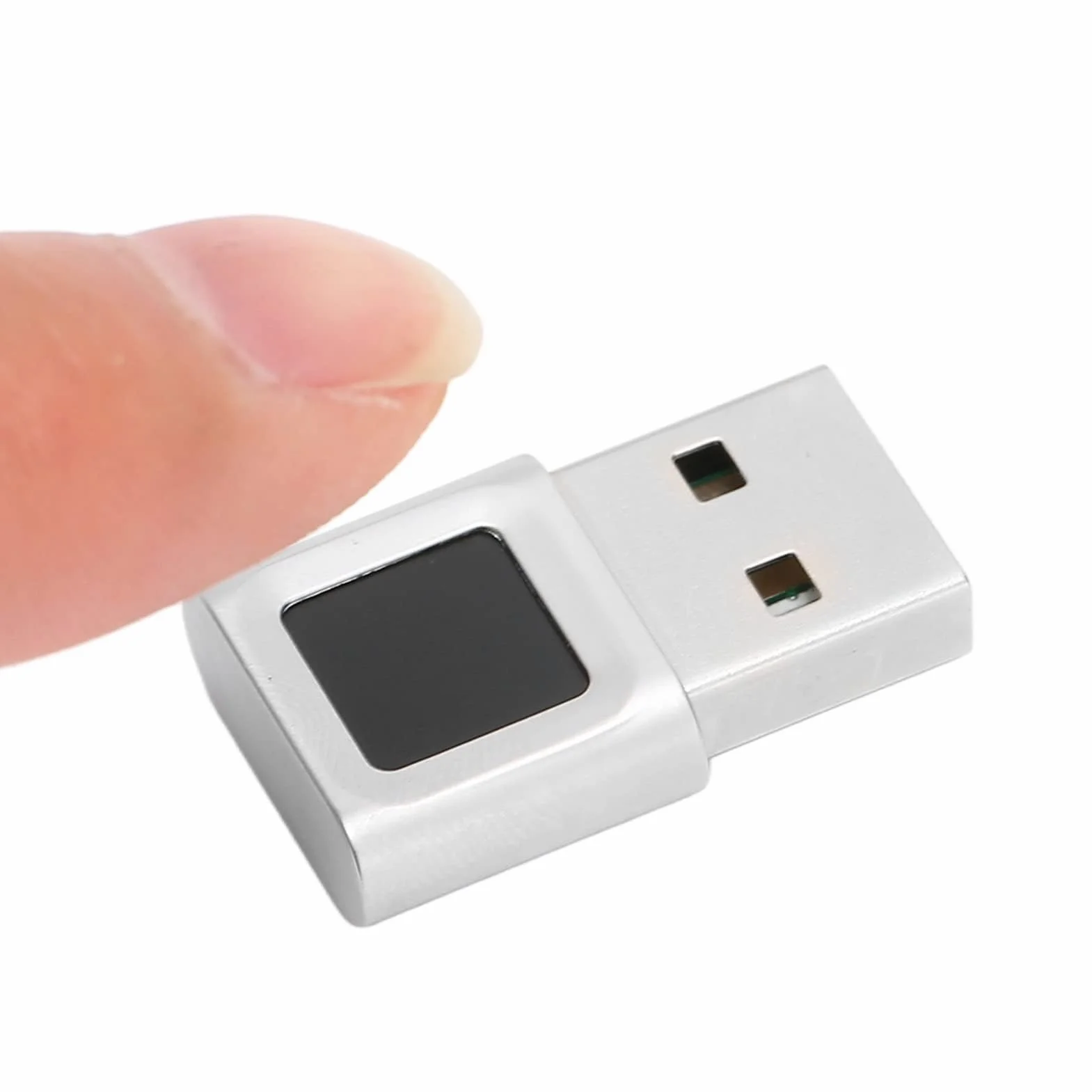 Czytnik linii papilarnych USB, czytnik linii papilarnych USB 360 stopni Mini kompatybilny z Win11/10 Touch Speedy Biometryczny do laptopa Win
