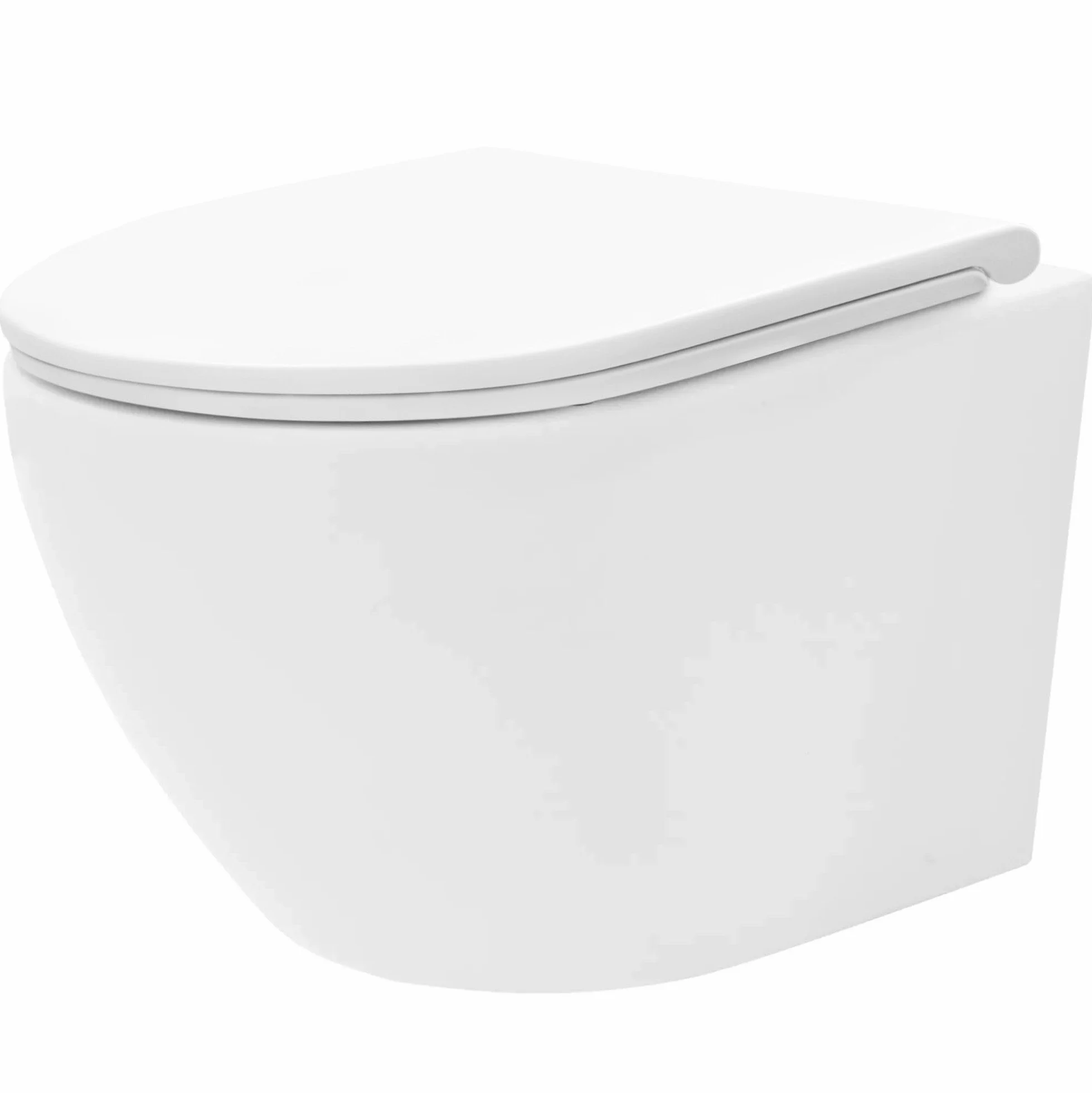 Rea Misa Wc Podwieszana, Carlo Mini Tornado Pro/Duroplast/Flat/Zm Biały, 49x36,5x37cm