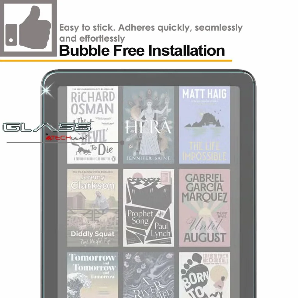 TECHGEAR Matowy szklany ekran do 17.8 cm Amazon Kindle Paperwhite/Signature/Kids/Kindle Colorsoft (2024 / 12. generacji) [antyodblaskowy] [matowy] ochraniacz ekranu ze szkła hartowanego [9H] [odporny