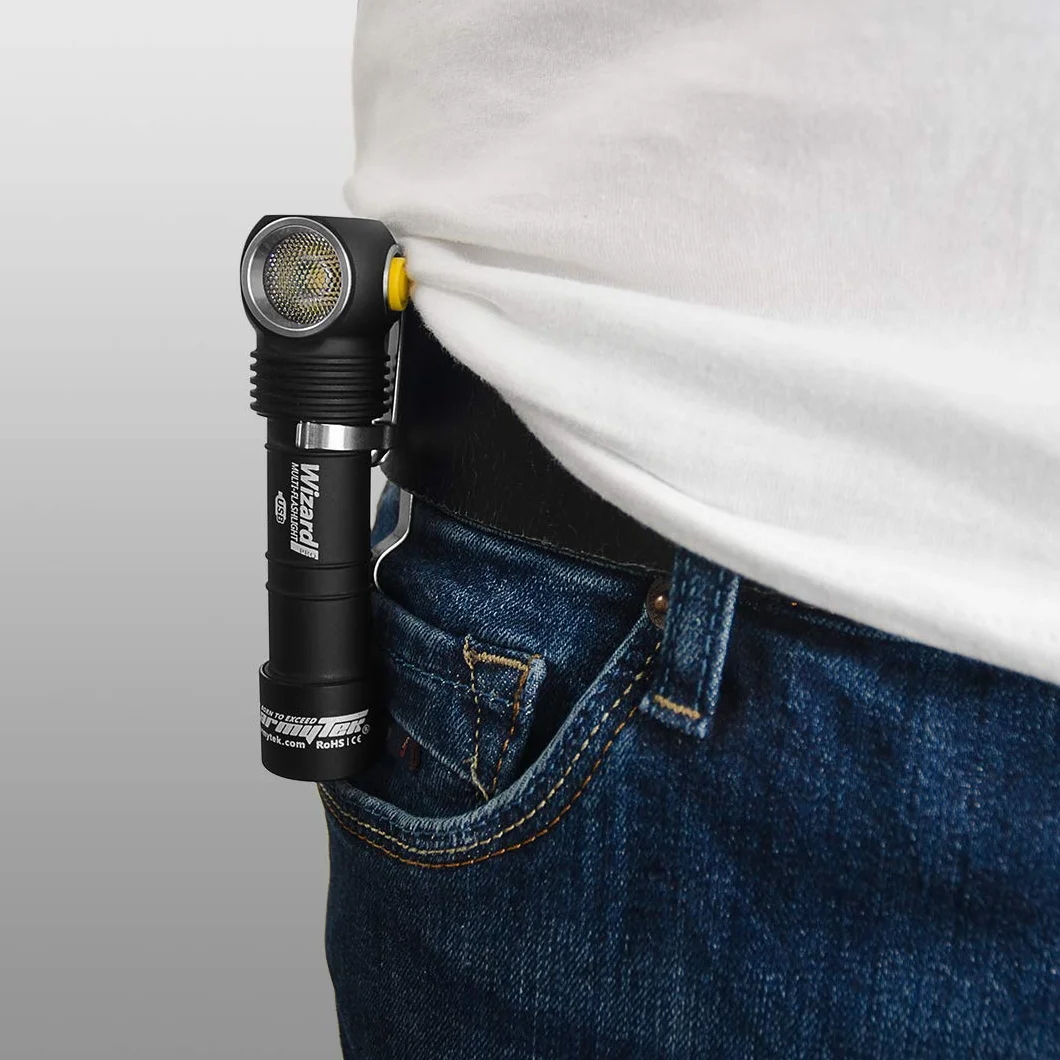 Armytek Wizard latarka magnetyczna USB 18650 z akumulatorem litowo-jonowym, 1120 lumenów, wielofunkcyjna latarka czołowa