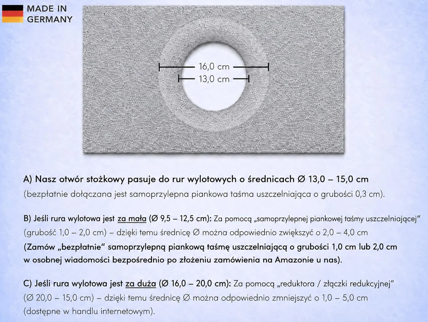 Uszczelka okienna 30–249 cm do klimatyzatora przenośnego i suszarki wywiewowej, także do drzwi – szybki montaż bez wiercenia/klejenia – uszczelka do klimatyzatorów [115 cm]