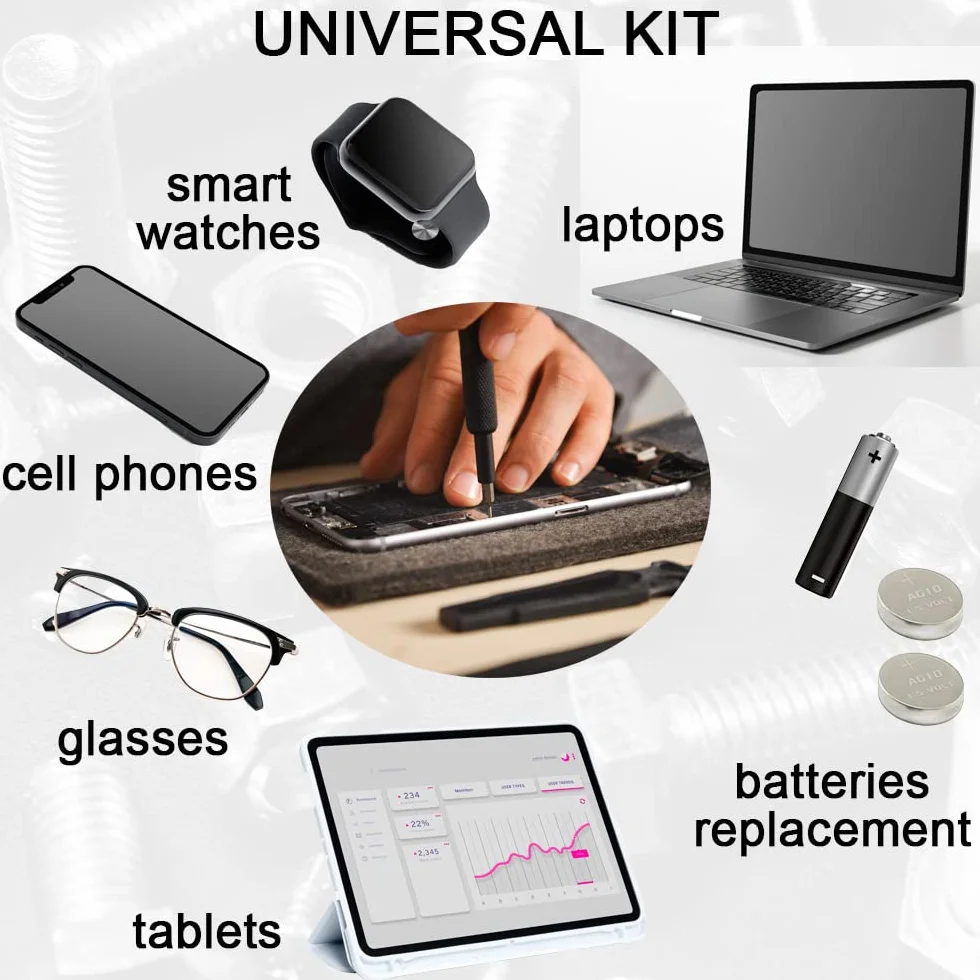 Incutex Zestaw narzędzi do naprawy wkrętaków do telefonów laptopów tabletów